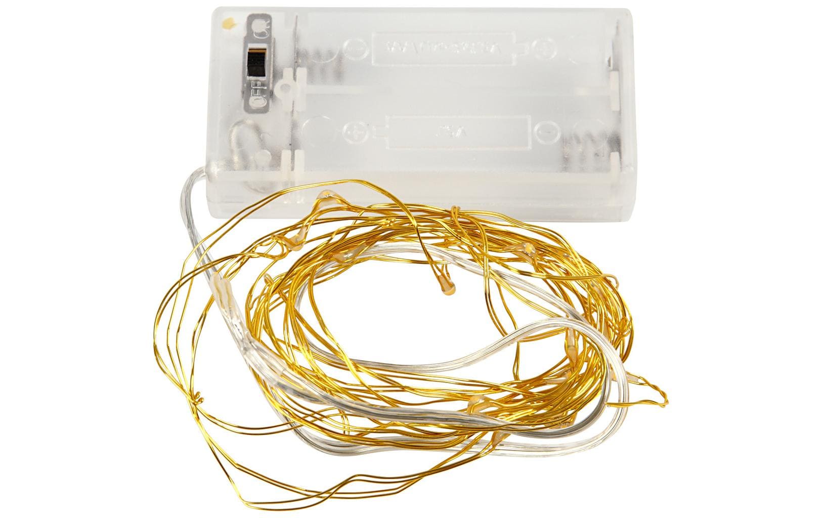 Creativ Company Lichterkette LED Mini 315 cm, Gold – Lichterkette batteriebetrieben von Creativ Company
