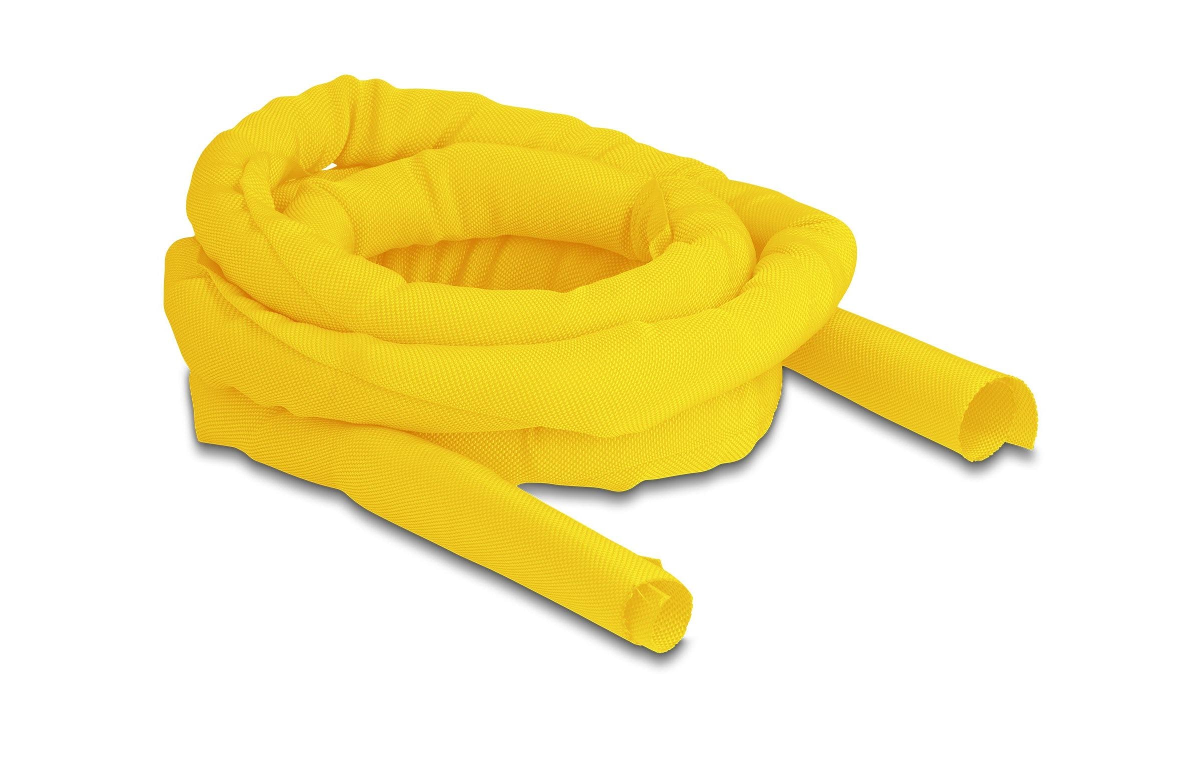 Delock Kabelschlauch selbstschliessend 2 m x 25 mm Gelb – Kabelschlauch von Delock