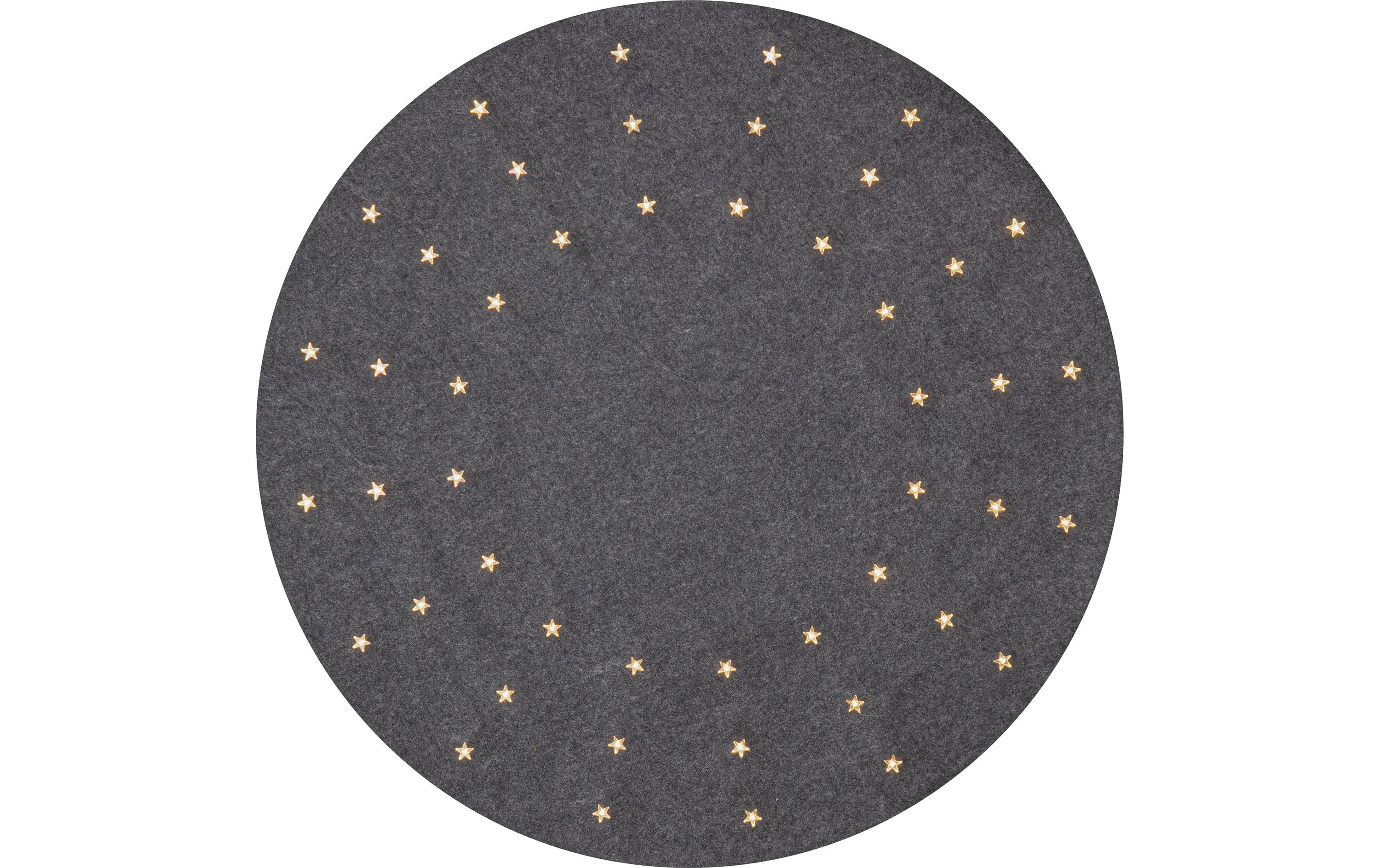 Star Trading Baumdecke Granne 48 LED, 80 cm, Grau – LED-Weihnachtsbaum von Star Trading