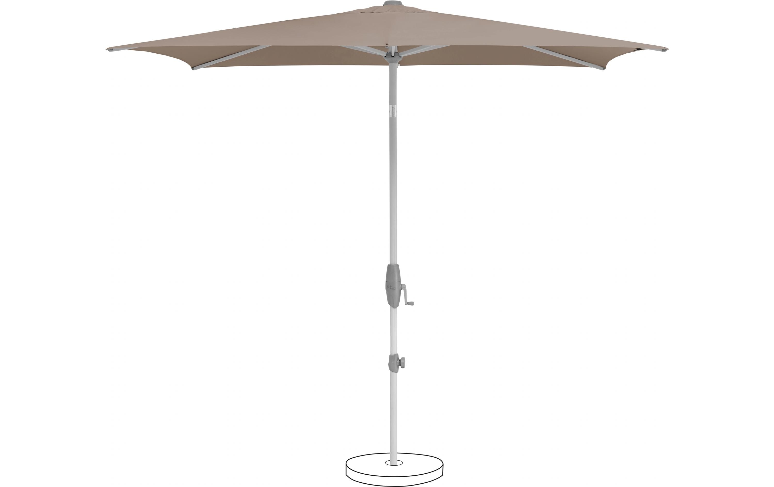 Suncomfort by Glatz Sonnenschirm Shell Turn, 250 x 200 cm, Light Taupe