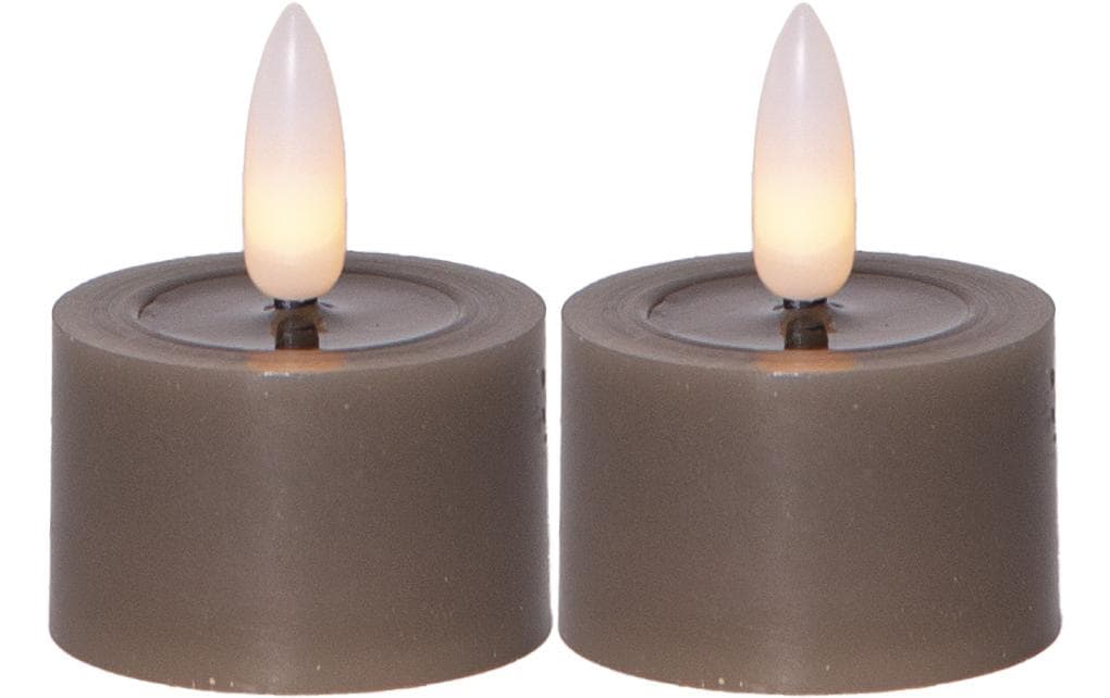 Star Trading LED Teelicht 2 Pack Flow 5 cm – Mole – LED-Teelichter mit Timer von Star Trading