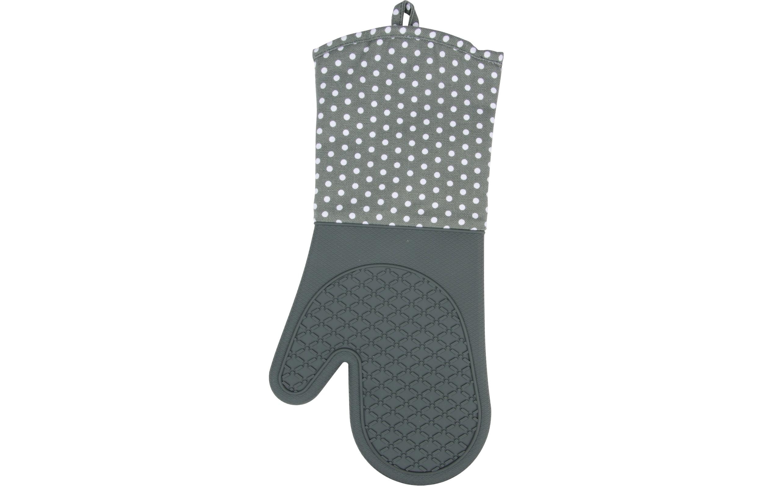 Wenko Küchenhandschuh Punkte 2er Set, Grau