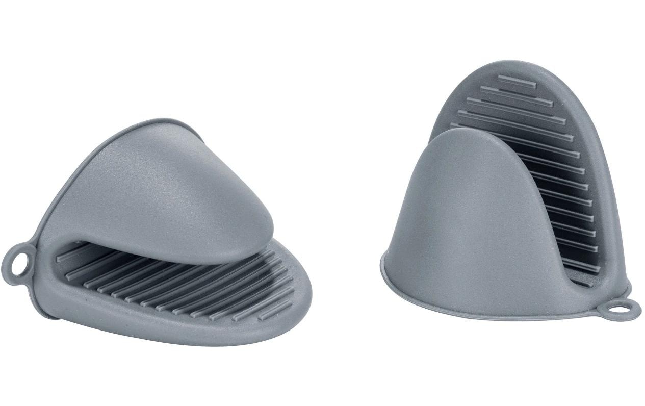 Wenko Silikon-Topfhandschuhe Emma mini, 2er-Set Grau