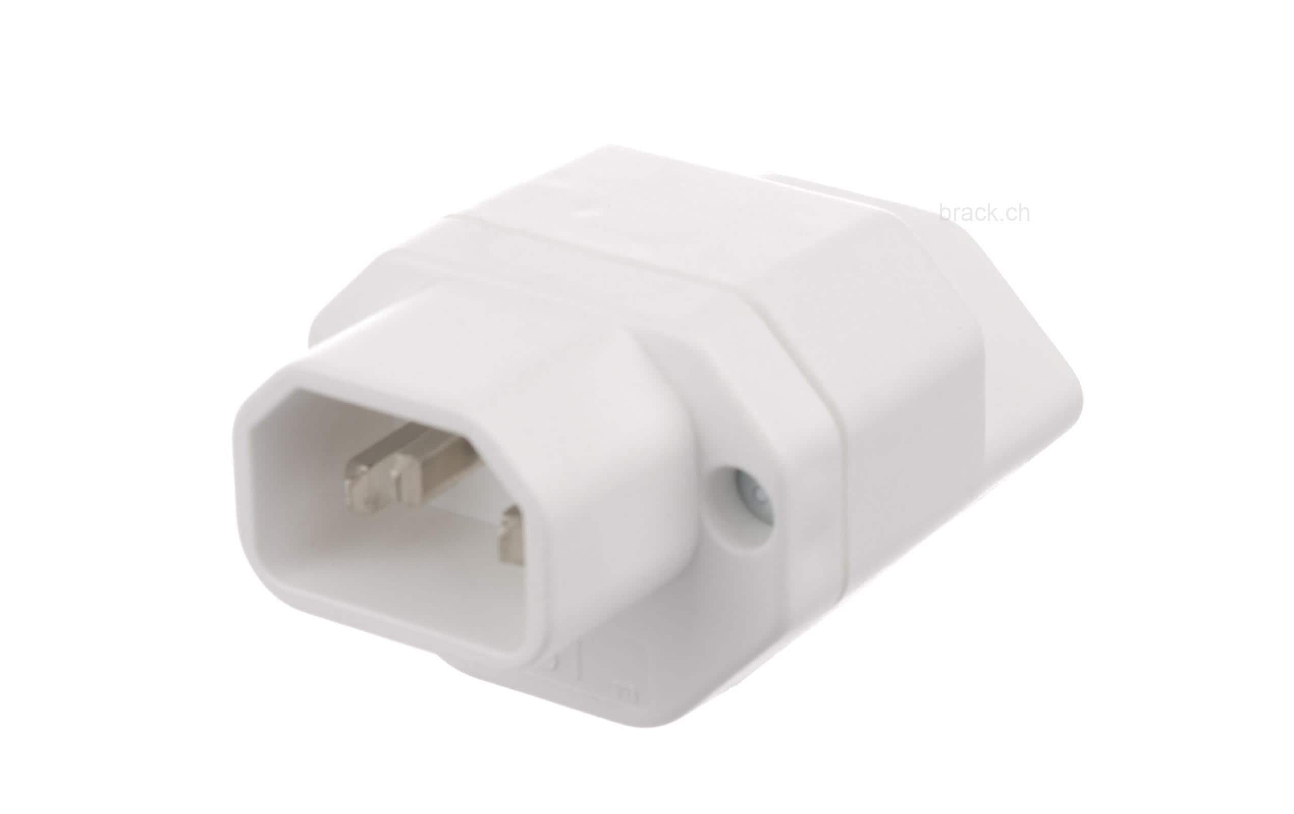 STEFFEN Adapterstecker C14 - T13 Weiss – Adapterstecker von STEFFEN