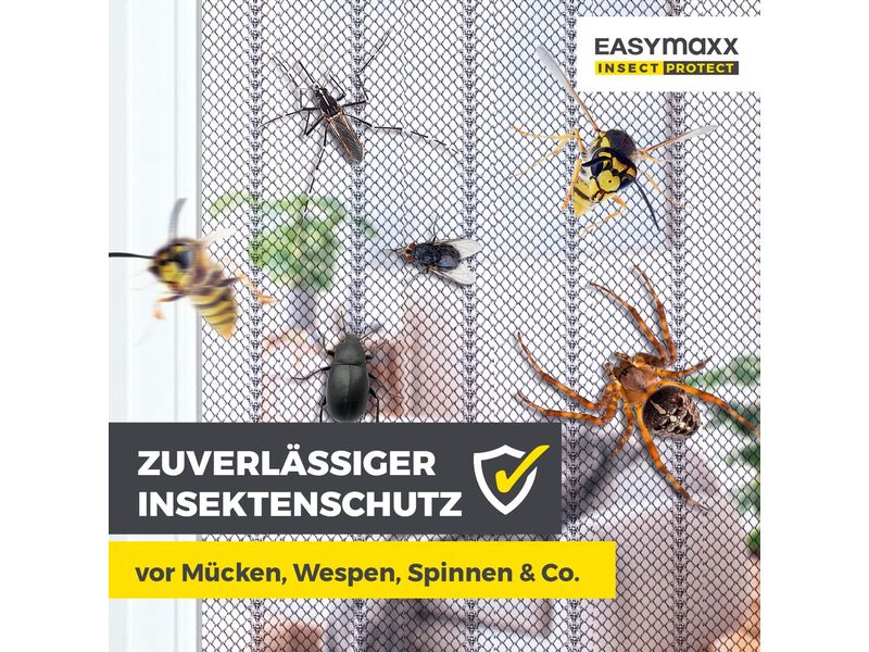 EASYmaxx Moskitonetz 100x210cm Magic Klick