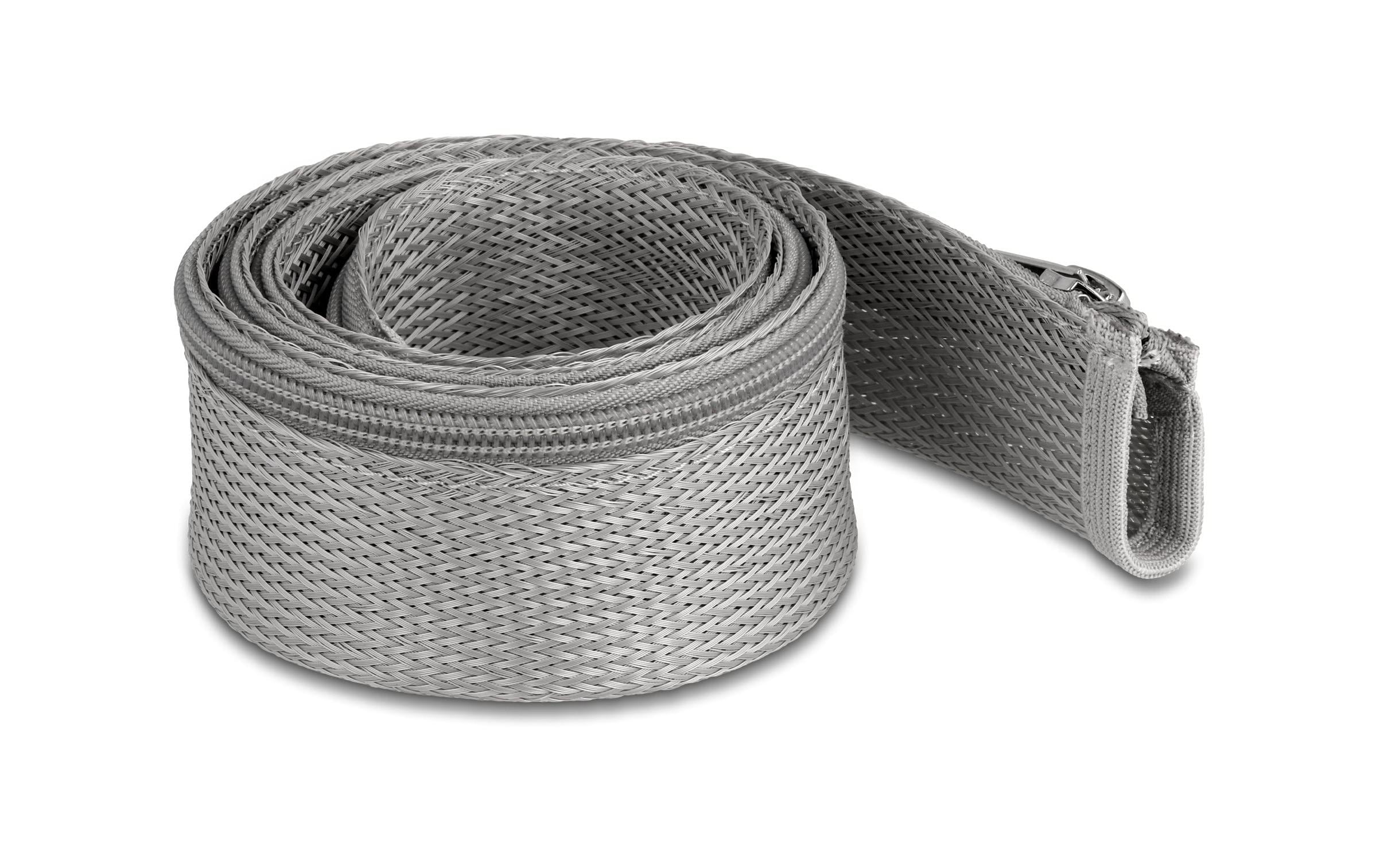 Delock Kabelschlauch 1 m x 50 mm Grau – Kabelschlauch von Delock