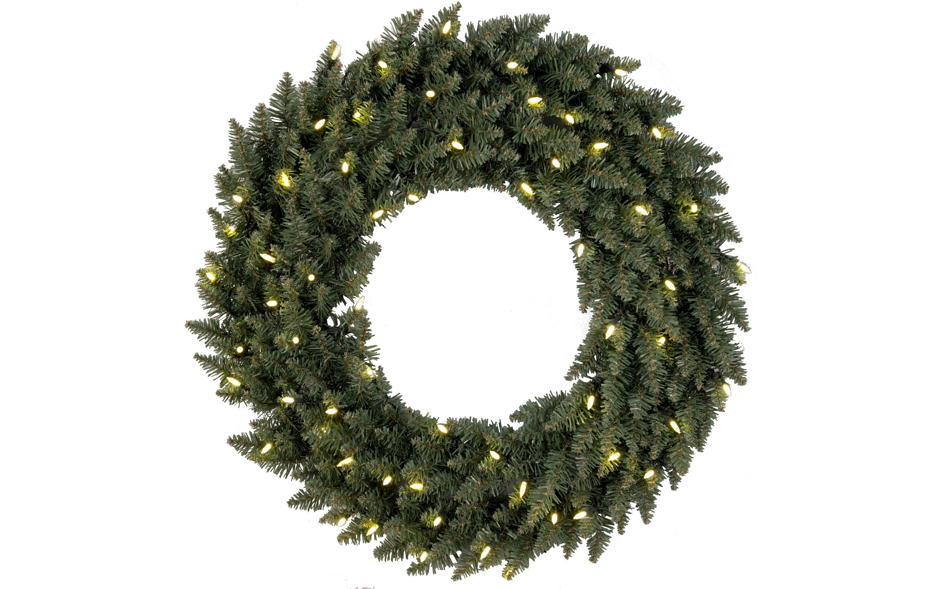Star Trading LED-Weihnachtskranz Calgary, Ø 70 cm – LED-Kranz von Star Trading