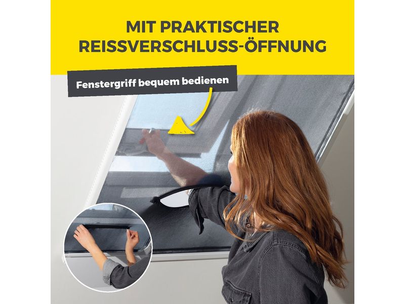 EASYmaxx Moskitonetz Dachfenster Magic Fit