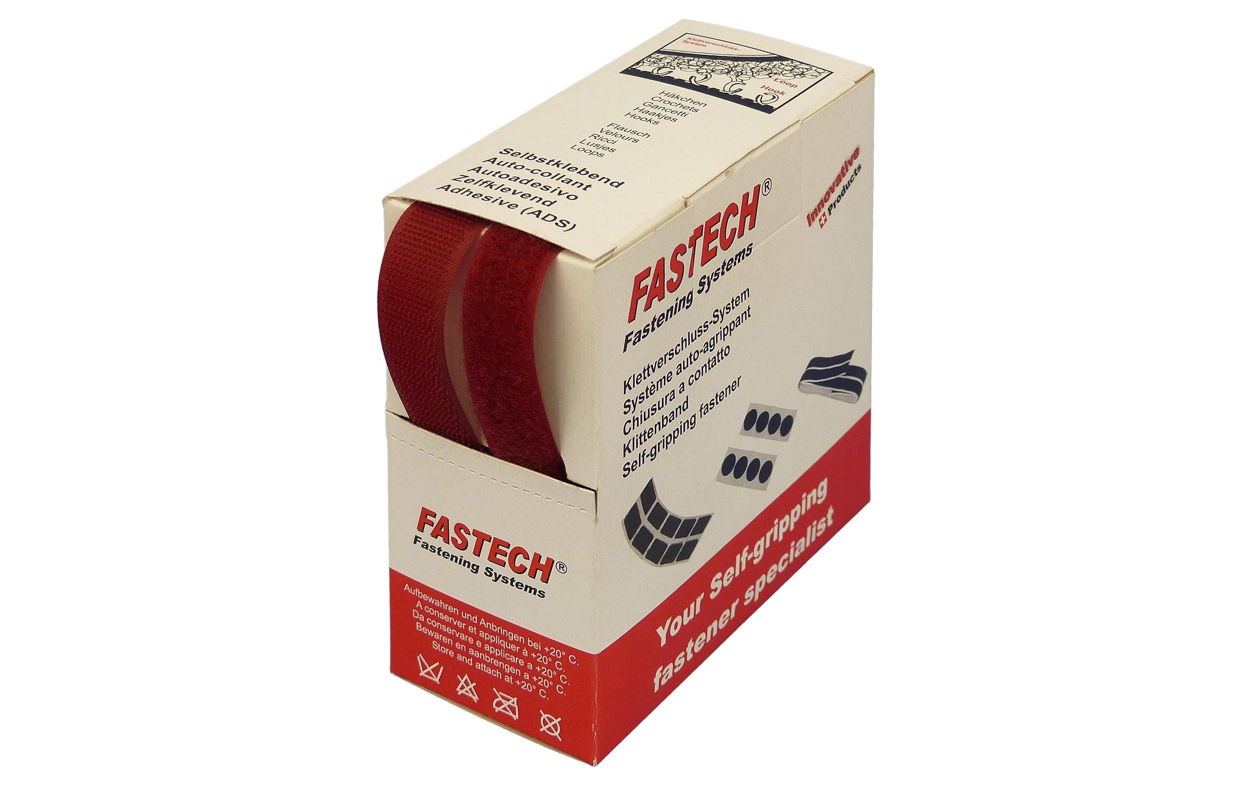FASTECH Klettband-Box Burgunder – Klettband von FASTECH