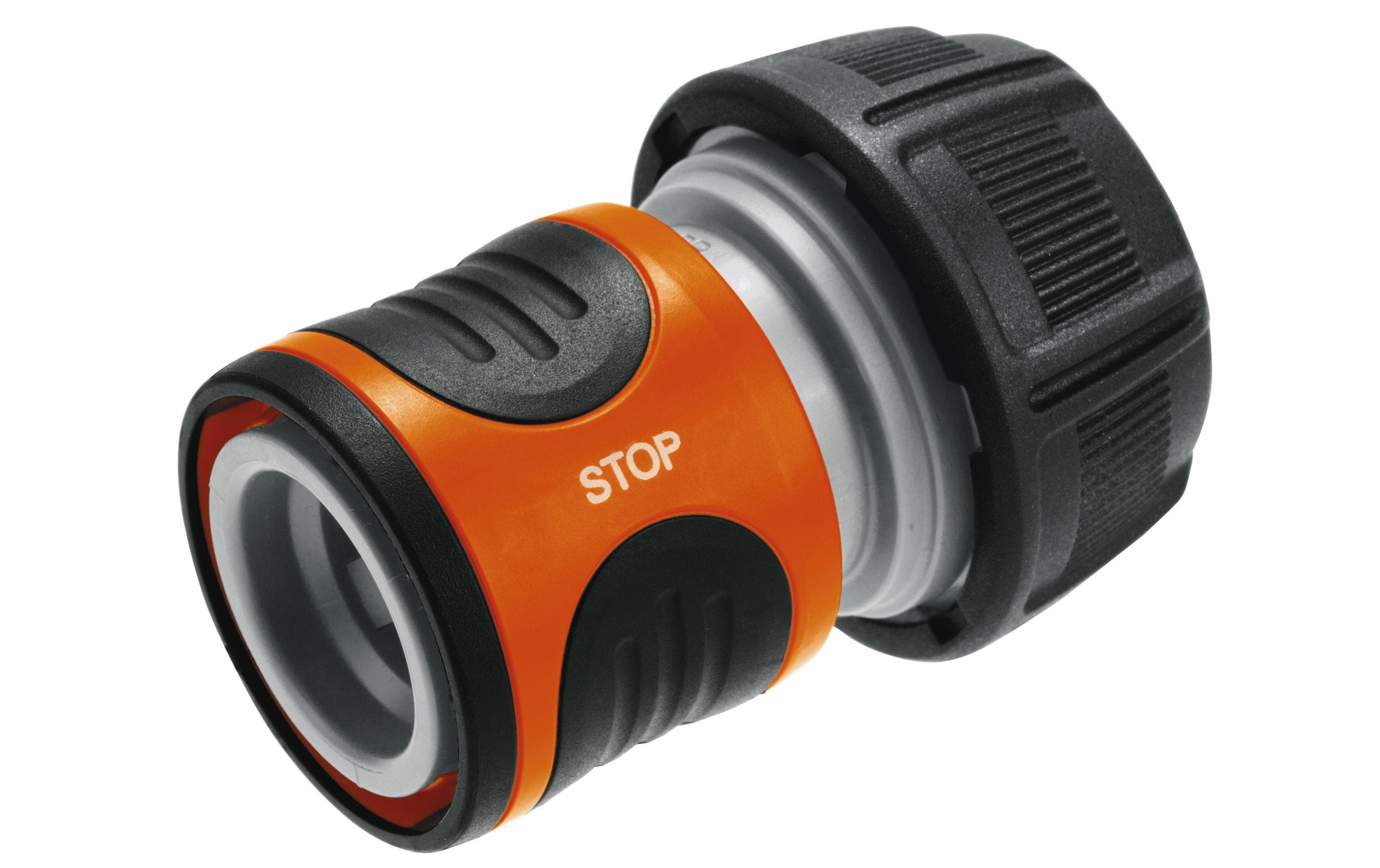 GARDENA Schlauchkupplung 19mm (3/4) Wasserstop – Kupplung für die Gartenbewässerung