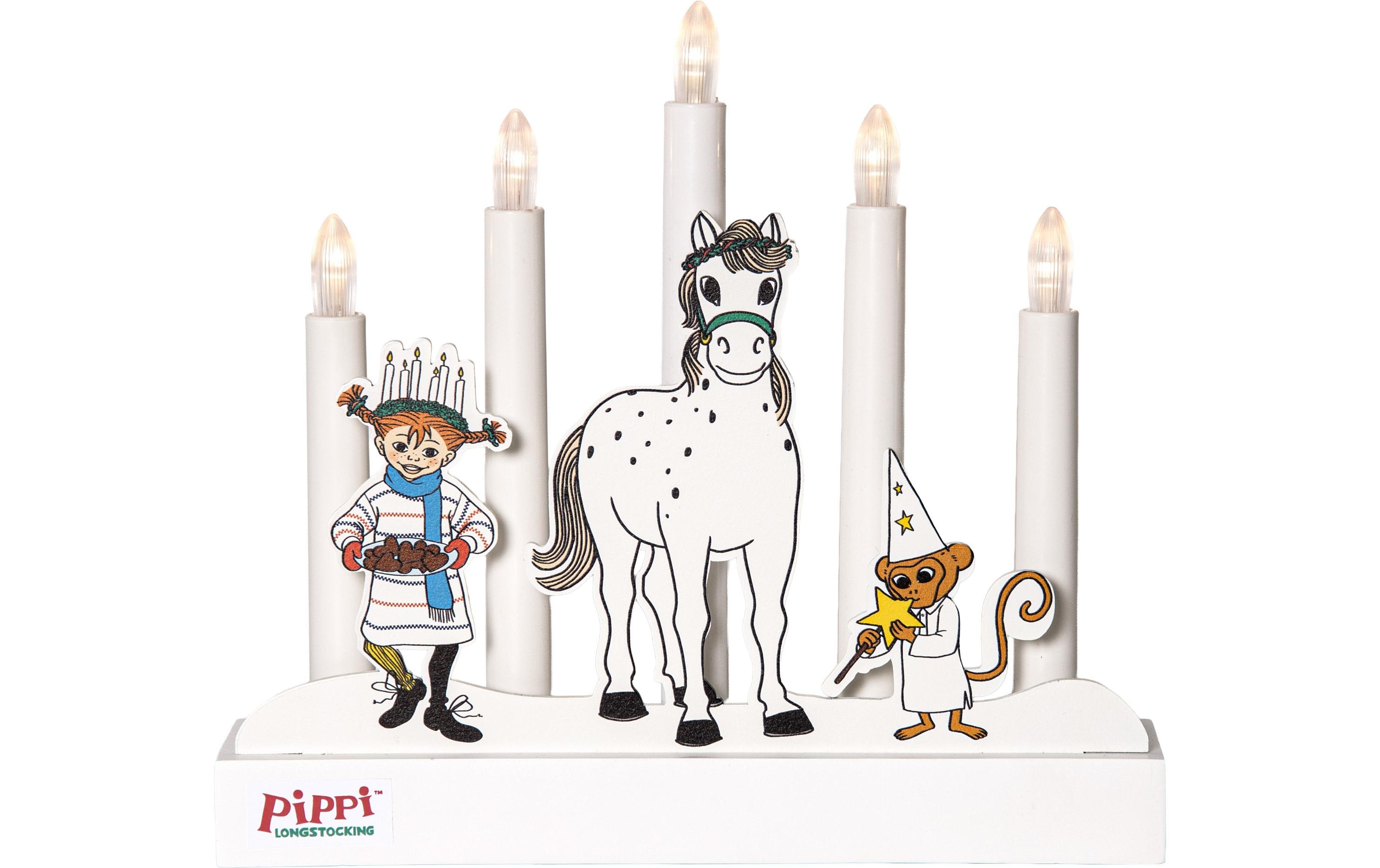 Star Trading Kerzenleuchter PIPPI Indoor, Weiss, 24.50…