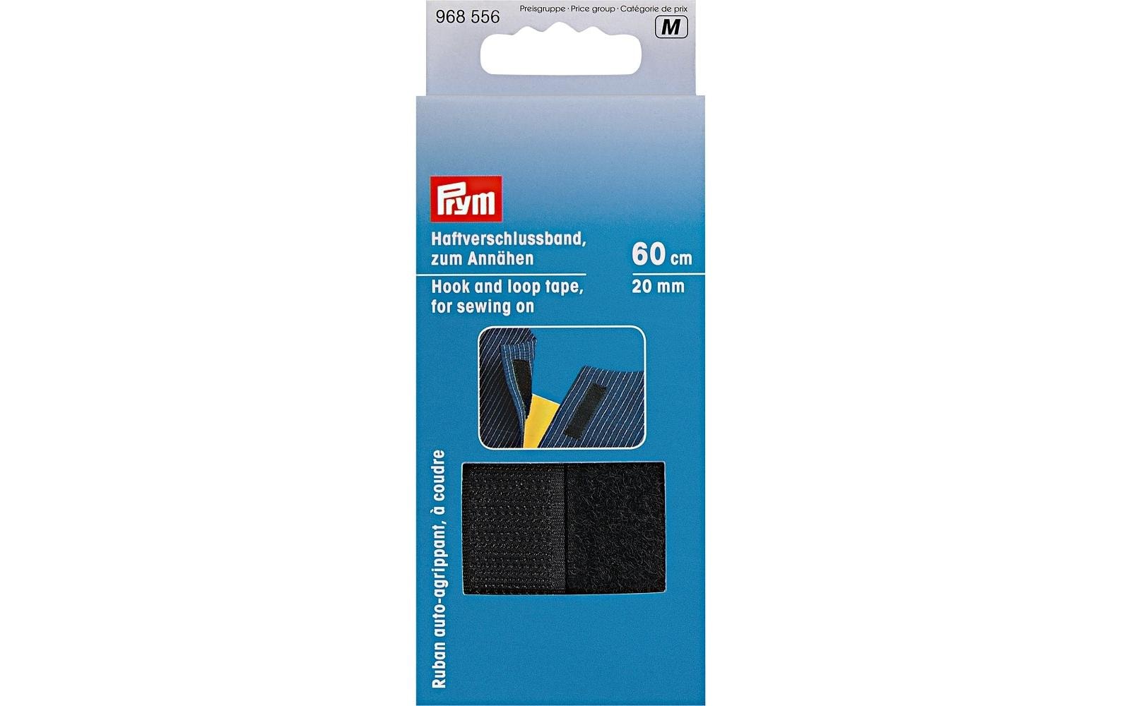 Prym Klettbandverschluss 60 cm, zum Annähen, Schwarz – Kabelkanal-Zubehör von Prym