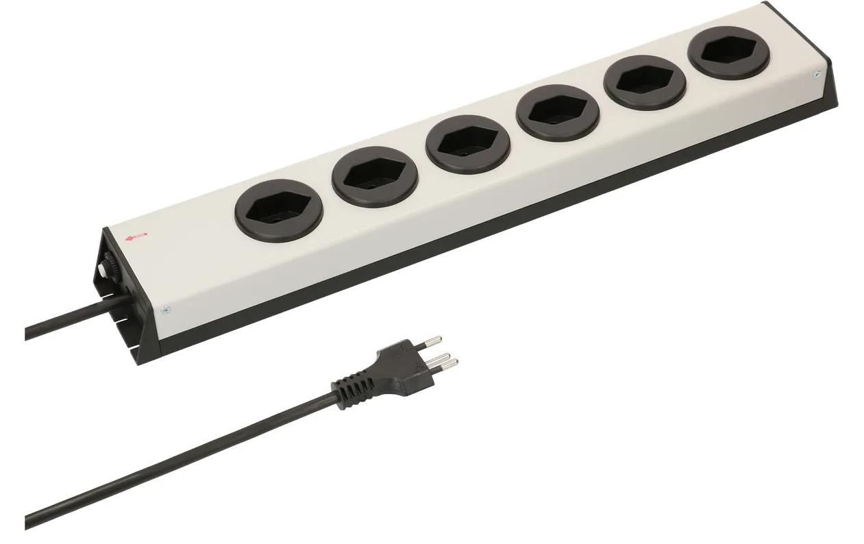 Max Hauri Steckdosenleiste Power Line 6x T13 – Steckerleiste von Max Hauri