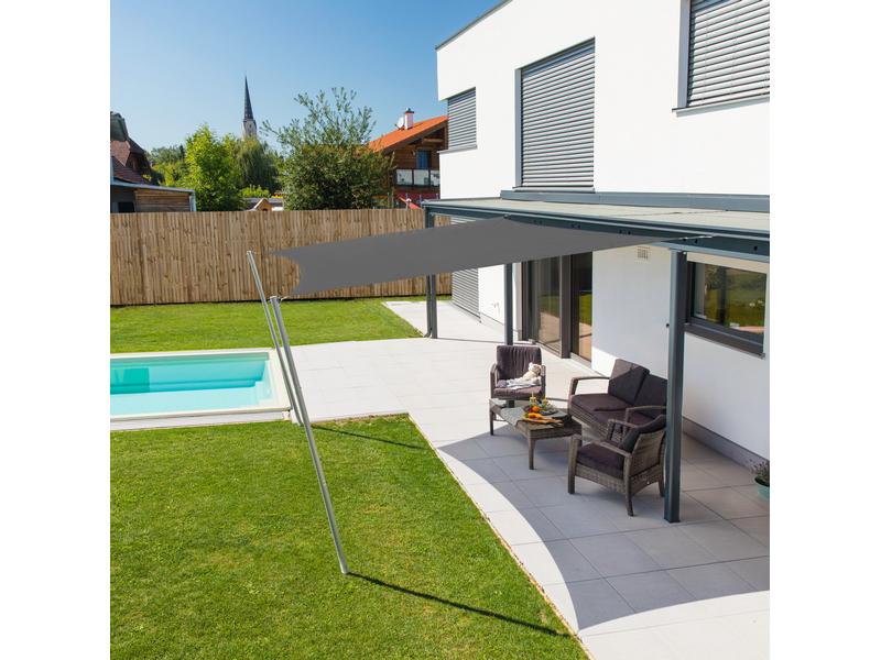 Sonnensegel Dreieck 5m, anthrazit