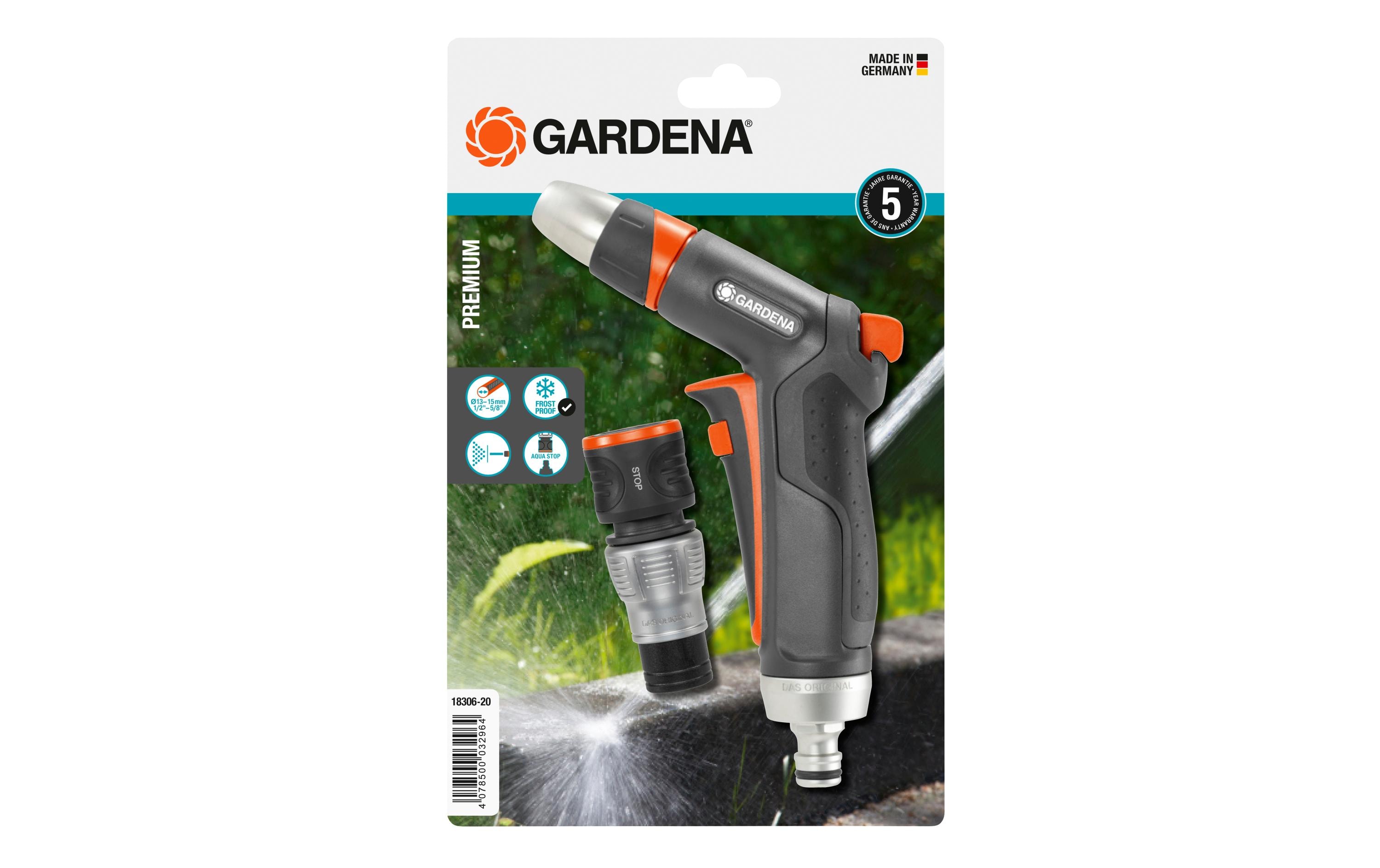 GARDENA Reinigungsspritze Premium Set – Spritze für die Gartenbewässerung
