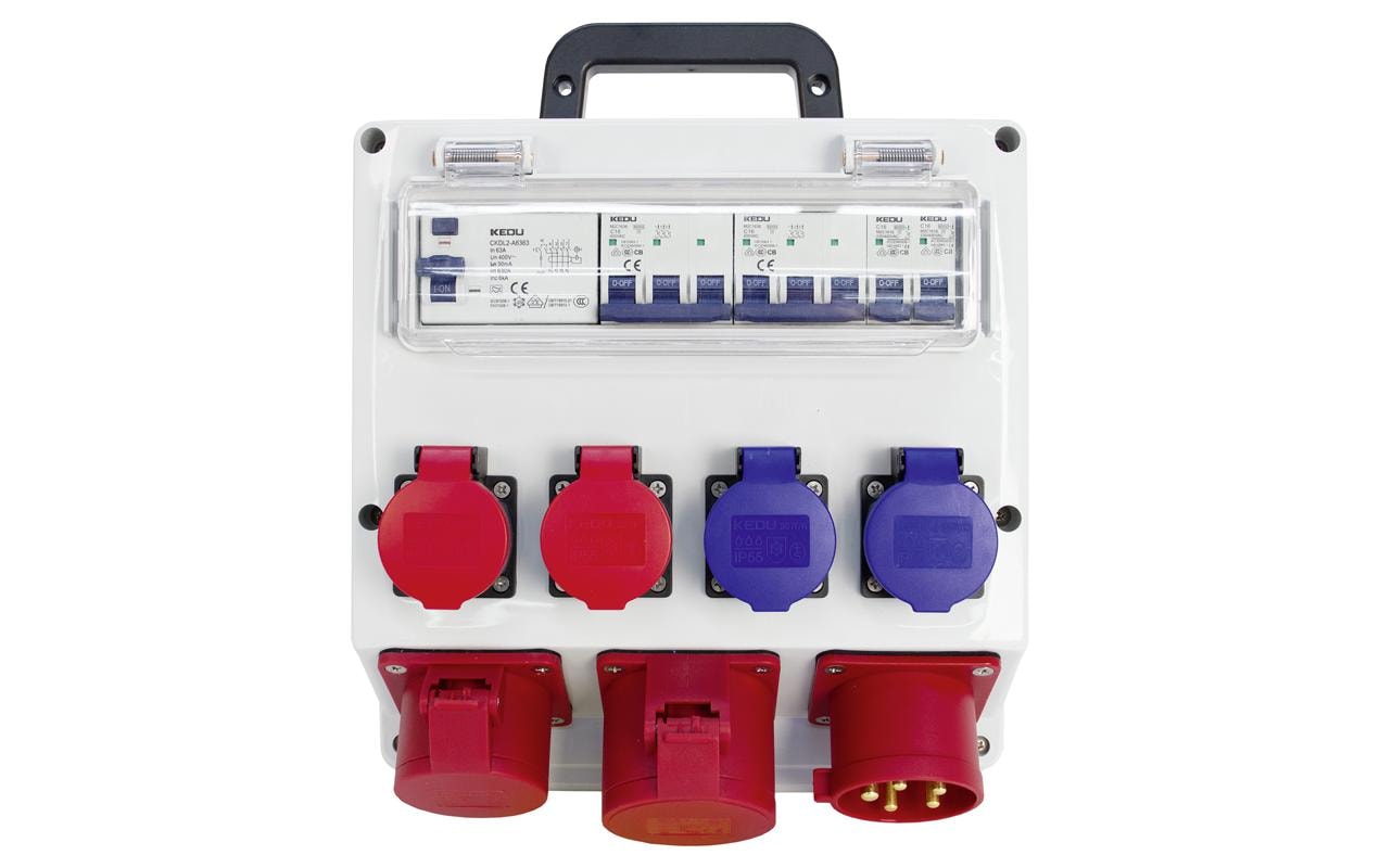STEFFEN Baustromverteiler CEE32/5 32 A IP55 FI – Baustromverteiler von STEFFEN