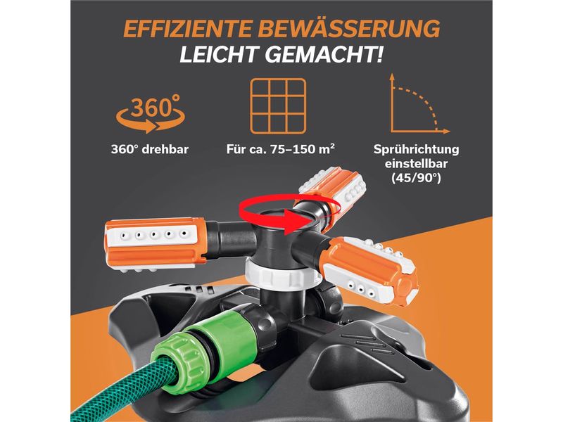 EASYmaxx Gartensprinkler rotierend 2er-Set