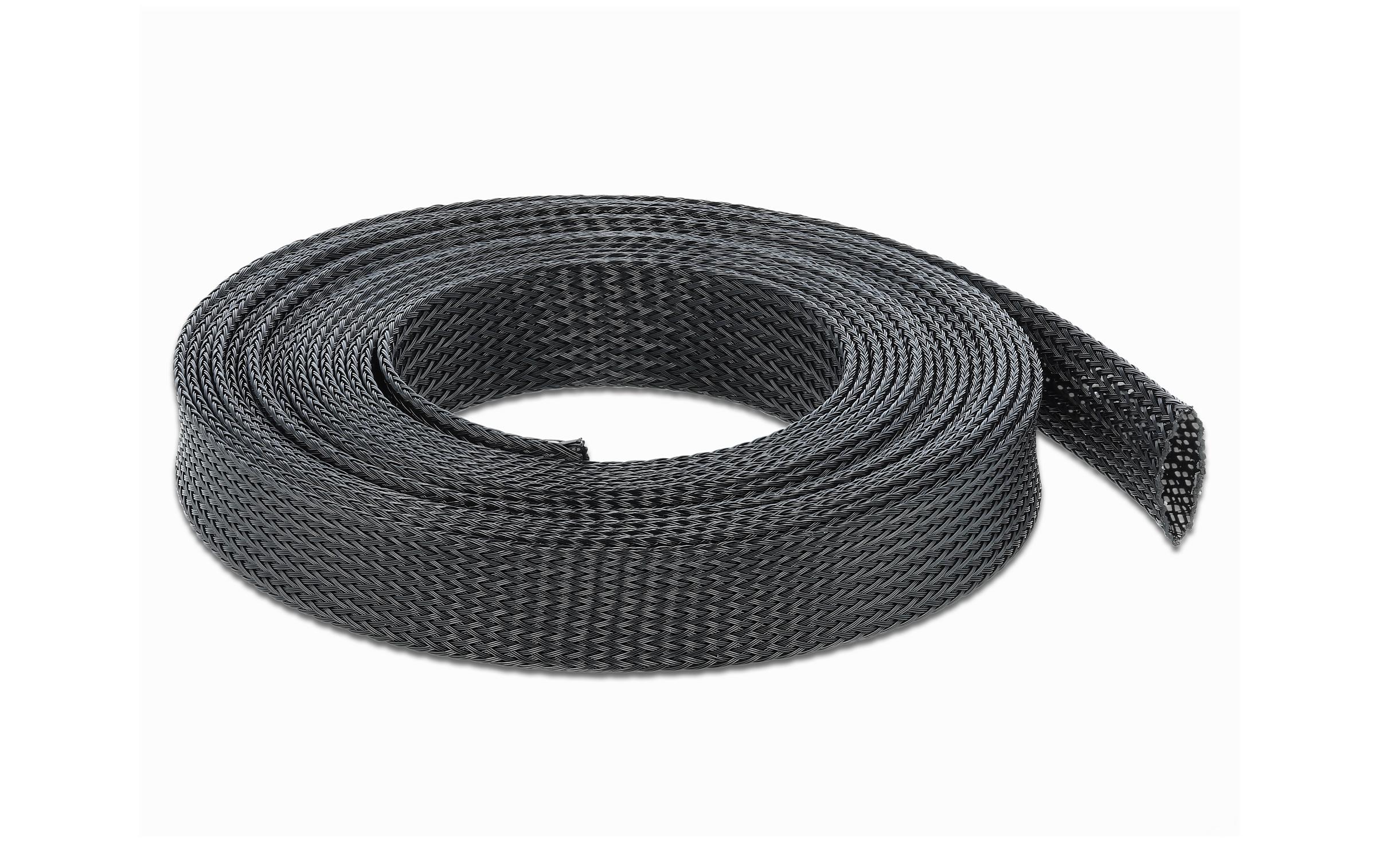 Delock Kabelschlauch 10mx19mm, dehnbar Schwarz