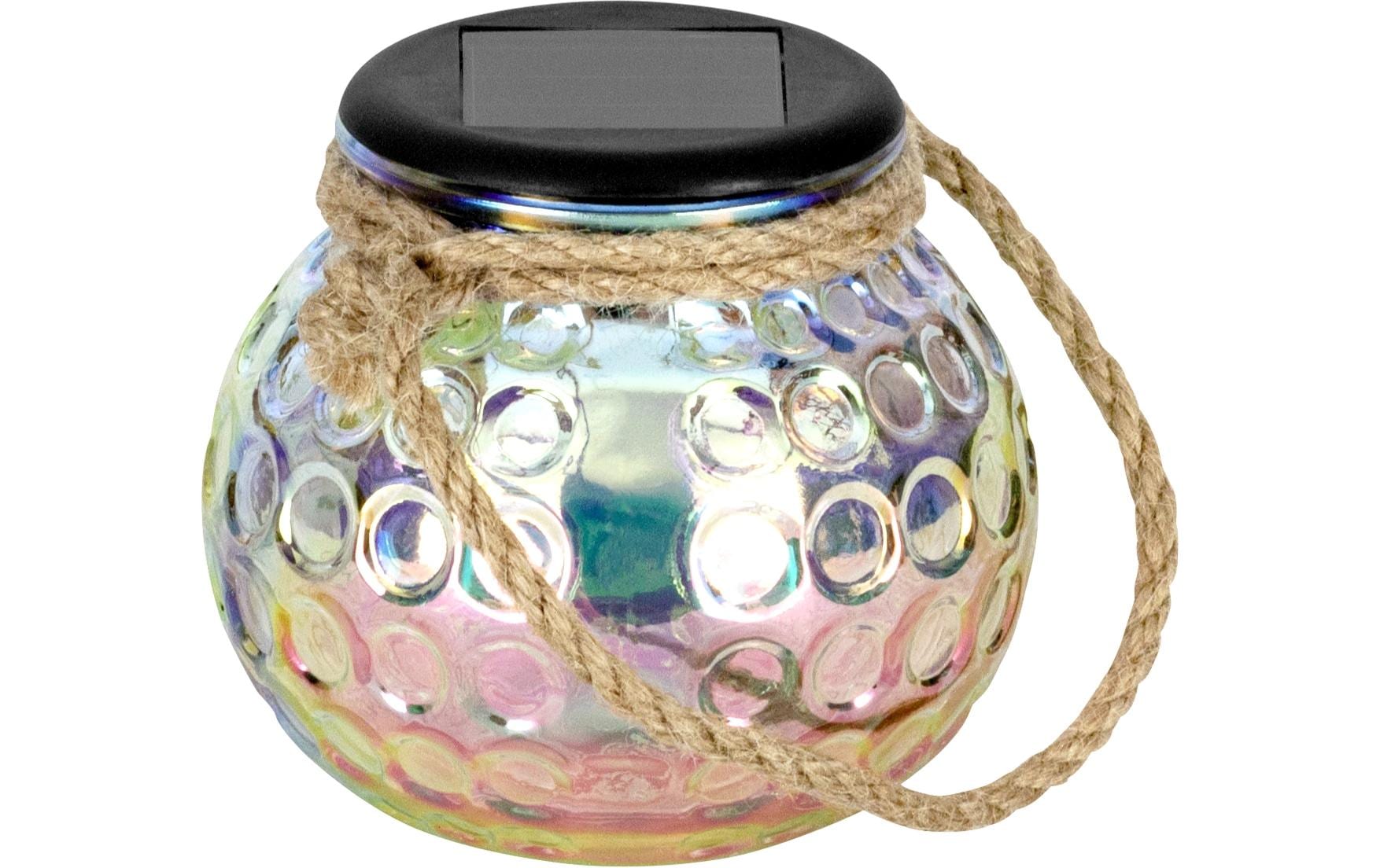 EGLO Leuchten Solar Windlicht Glas irisierend – Windlicht von EGLO Leuchten