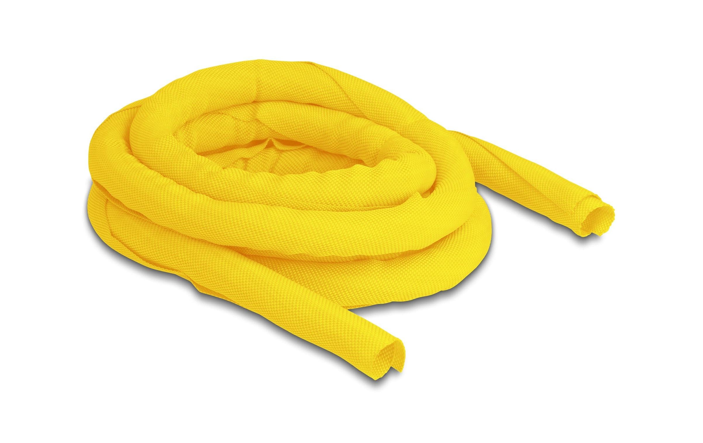 Delock Kabelschlauch selbstschliessend 2 m x 16 mm Gelb – Kabelschlauch von Delock