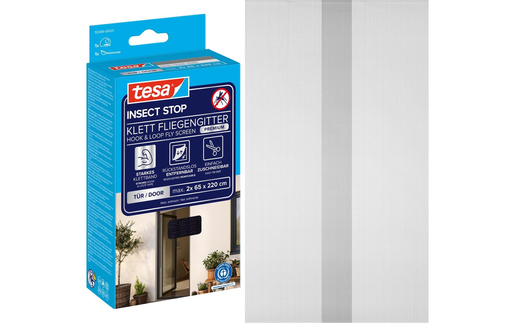 tesa Fliegengitter Insect Stop Comfort Tür anthrazit