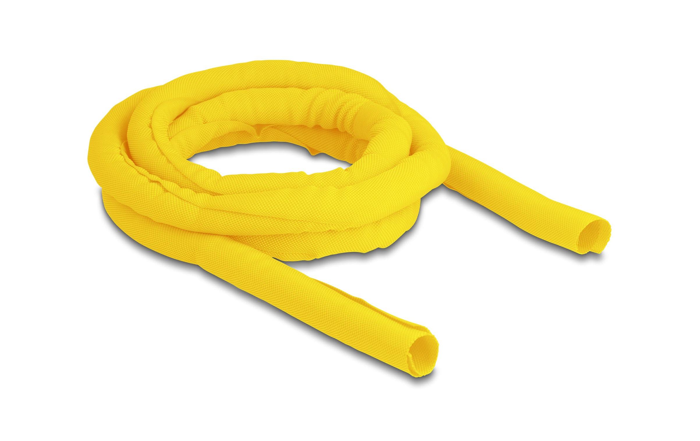 Delock Kabelschlauch selbstschliessend 2 m x 19 mm Gelb – Kabelschlauch von Delock