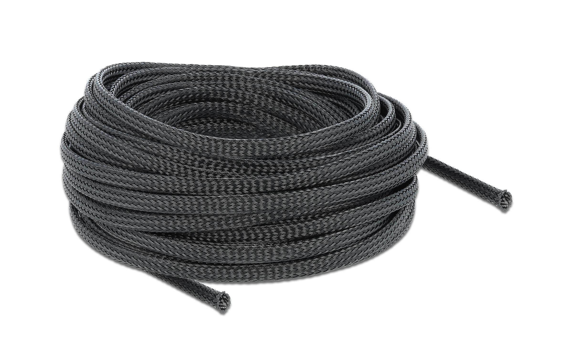 Delock Kabelschlauch 10 m x 6 mm Schwarz – Kabelschlauch von Delock