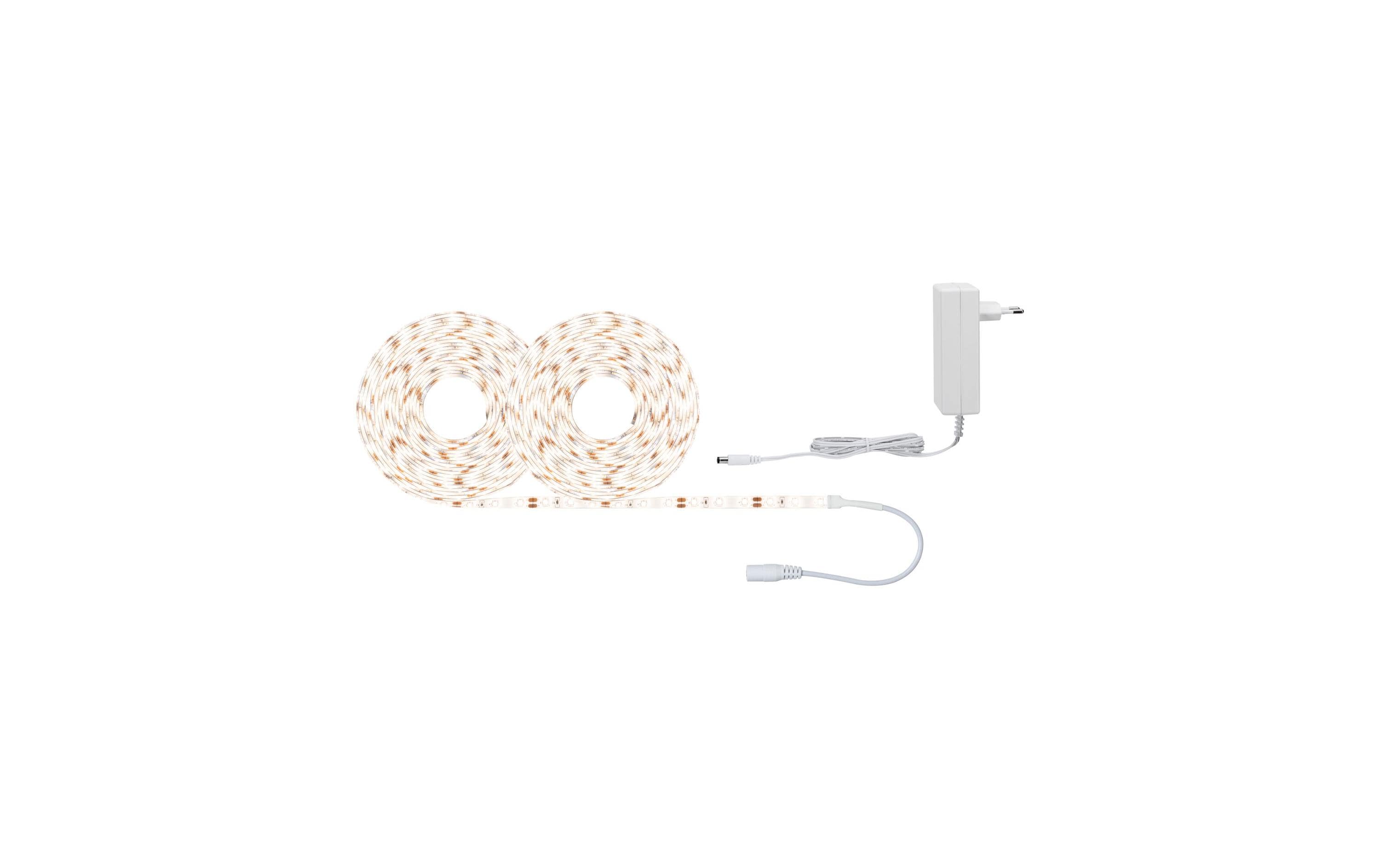 Paulmann LED-Stripe SimpLED 3000 K, 10 m Rolle – LED-Streifen mit Netzteil von Paulmann