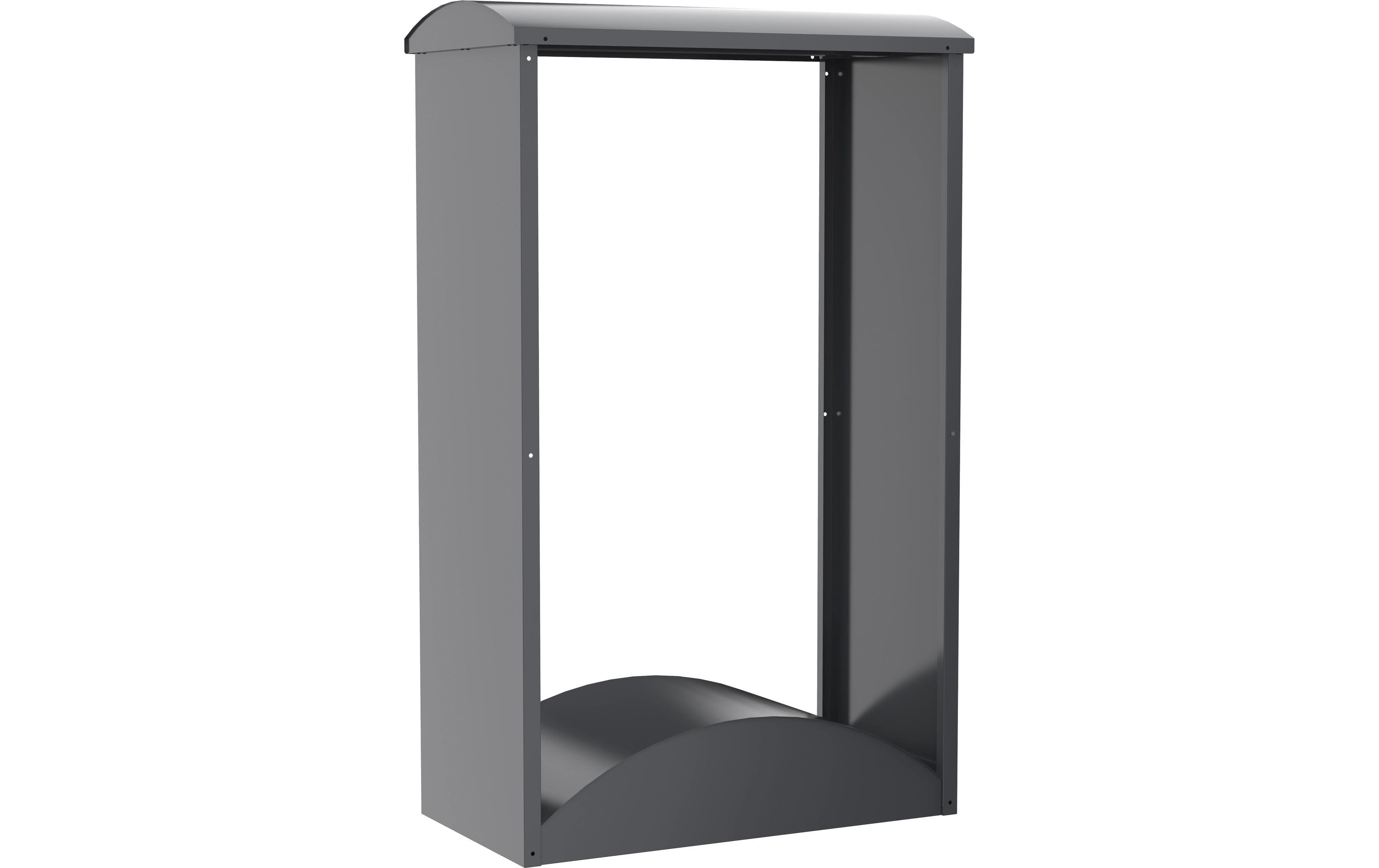 WESTMANN Kaminholzregal Castra A Anthra Anthrazit 98 x 52 x 160 cm