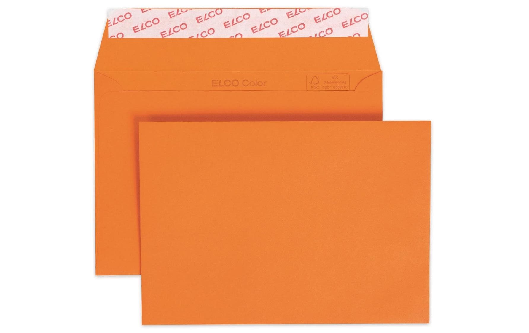 ELCO Couvert Color C6, Keine Fenster, 25 Stück, Orange – Couvert von ELCO