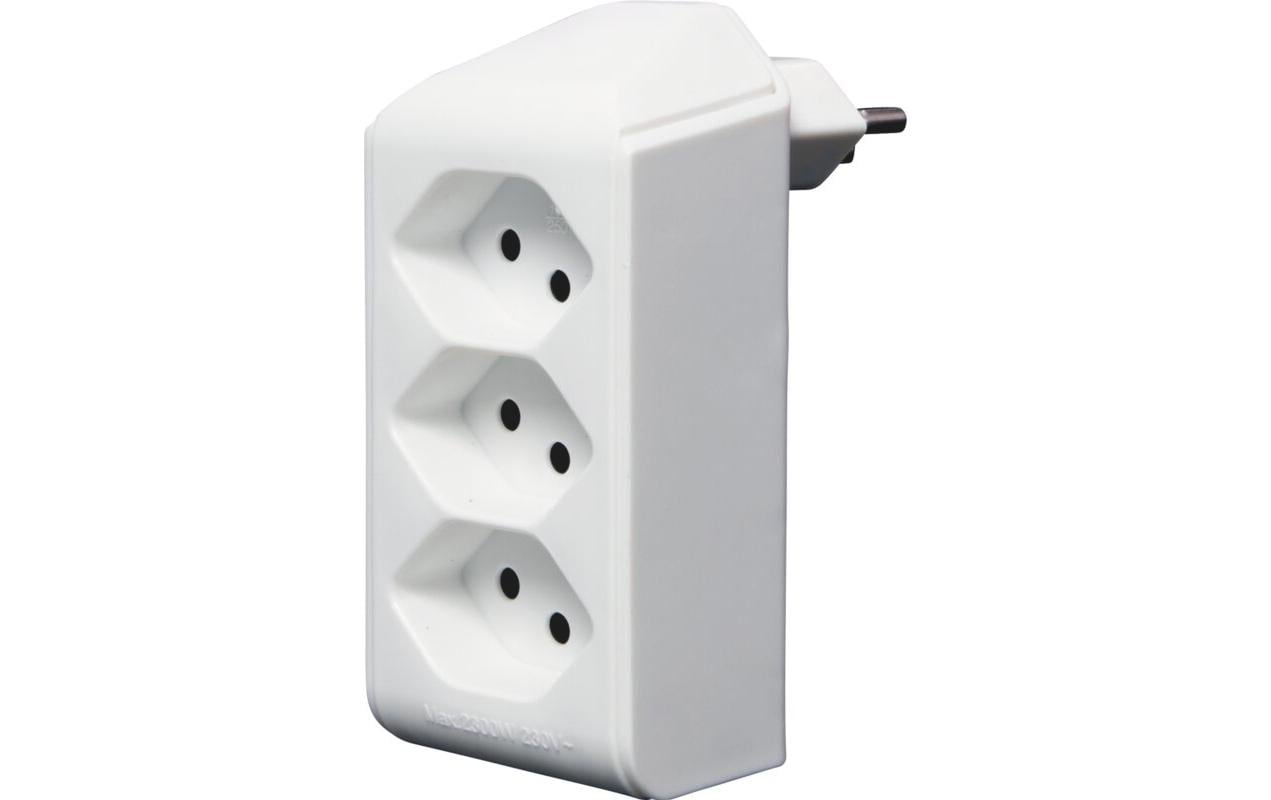Brennenstuhl Abzweigstecker 3 x T13, 300° drehbar, Weiss – Mehrfachstecker von Brennenstuhl