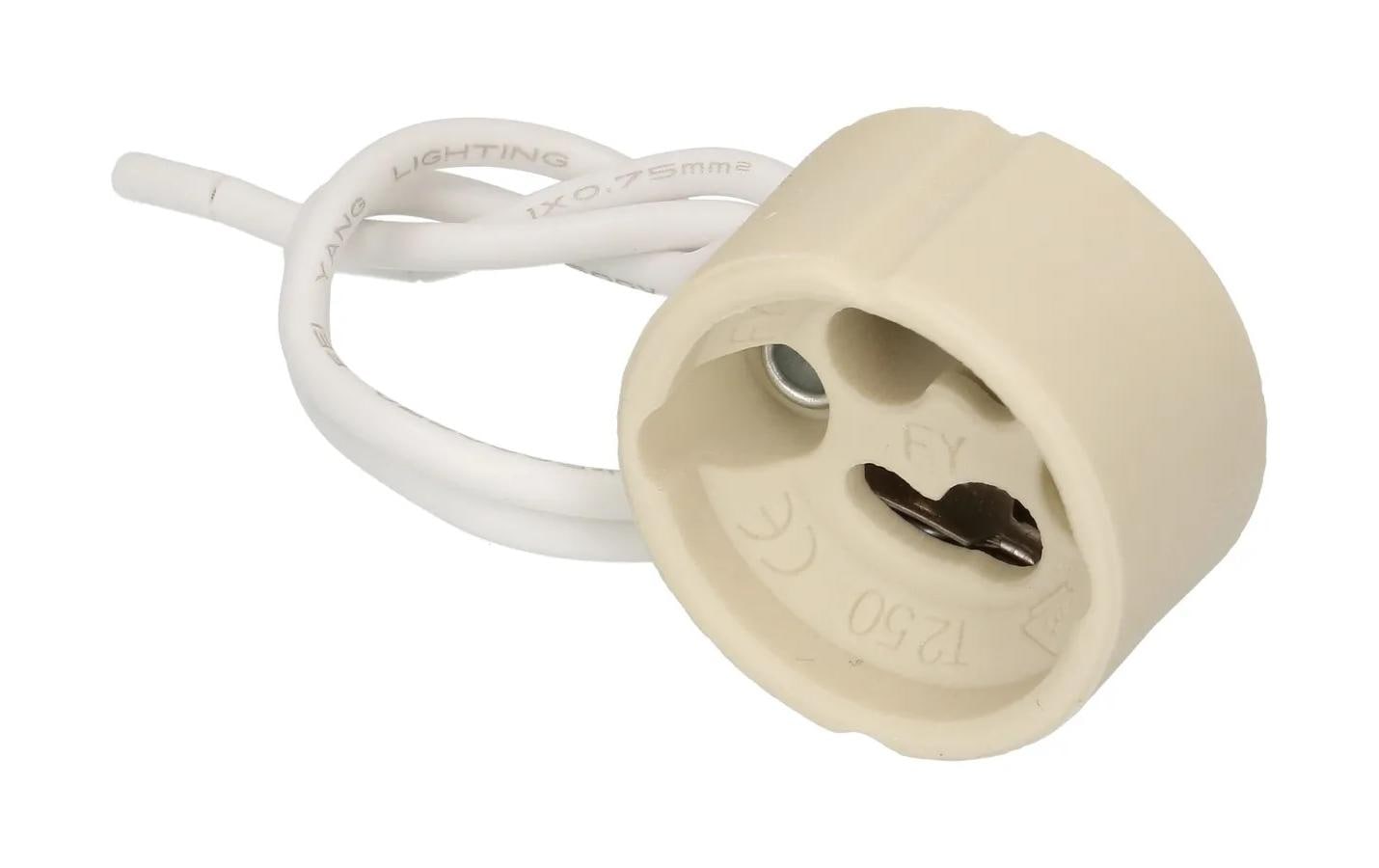 Max Hauri Lampenfassung GU10/GZ10/PTFE Länge: 150 mm – Lampenfassung von Max Hauri