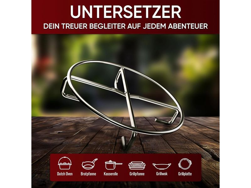 Edelstahl-Untersetzer 20x20 cm