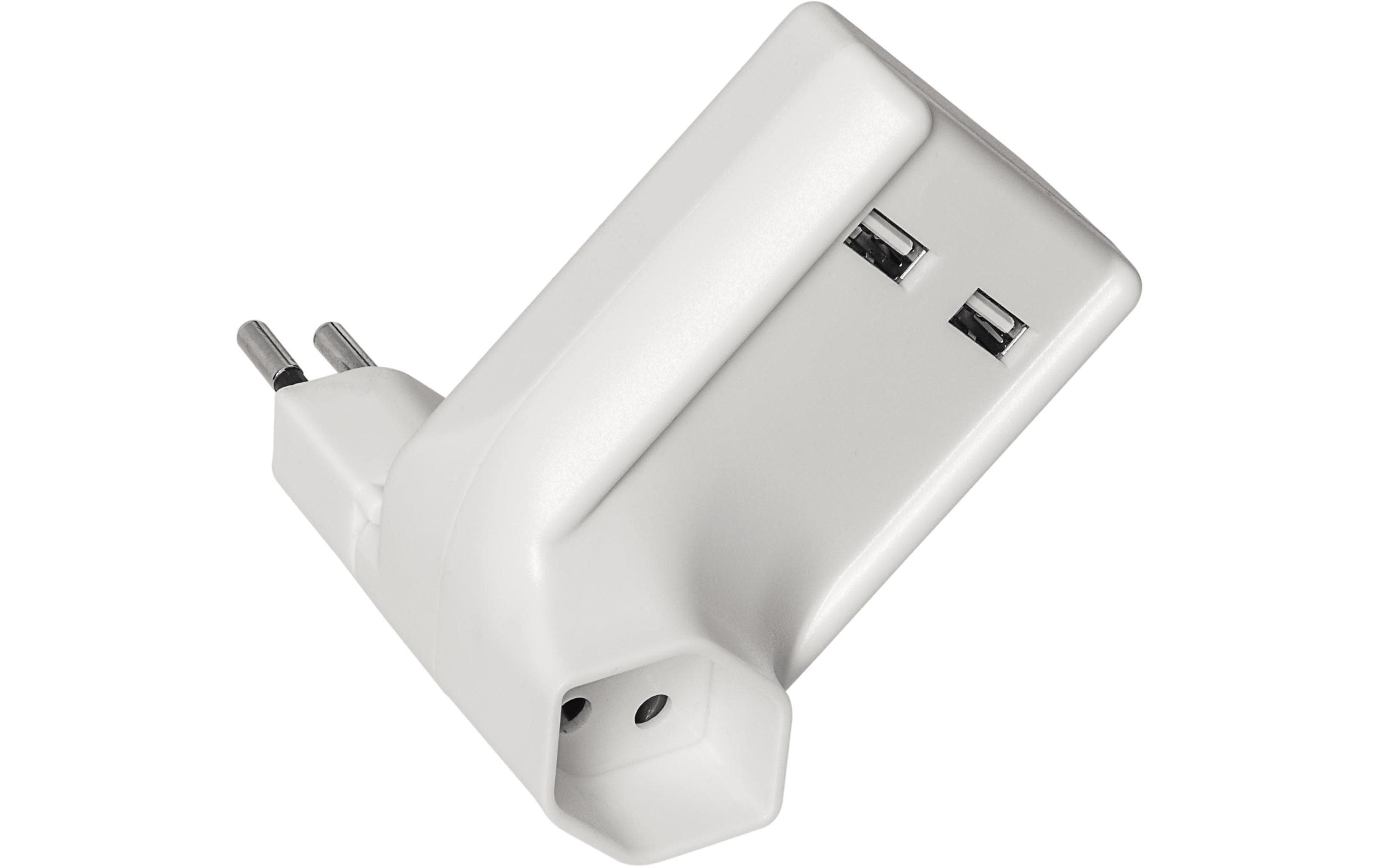 STEFFEN Mehrfachstecker 2x USB 1 – Zwischenstecker von STEFFEN