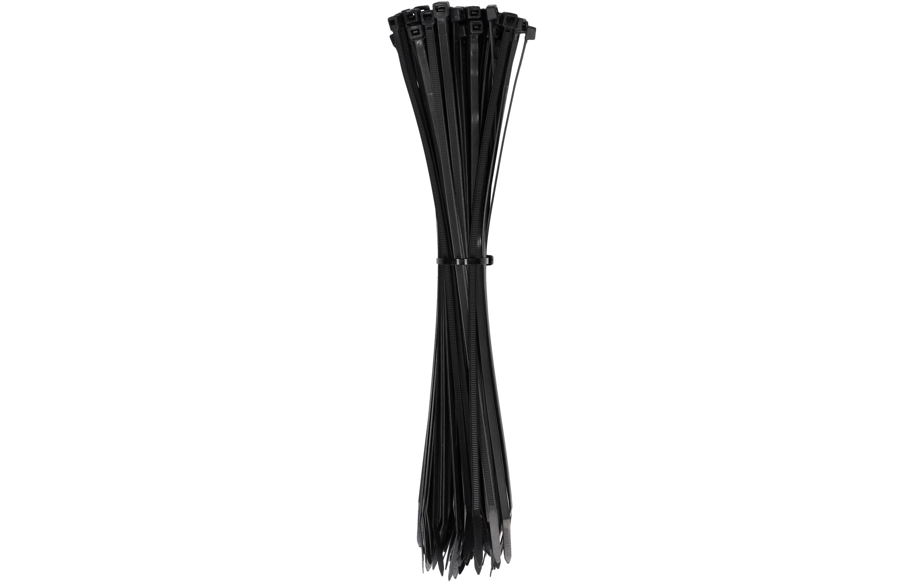 Max Hauri Kabelbinder 50 Stück Schwarz 450 mm x 7.6 mm – Kabelbinder von Max Hauri