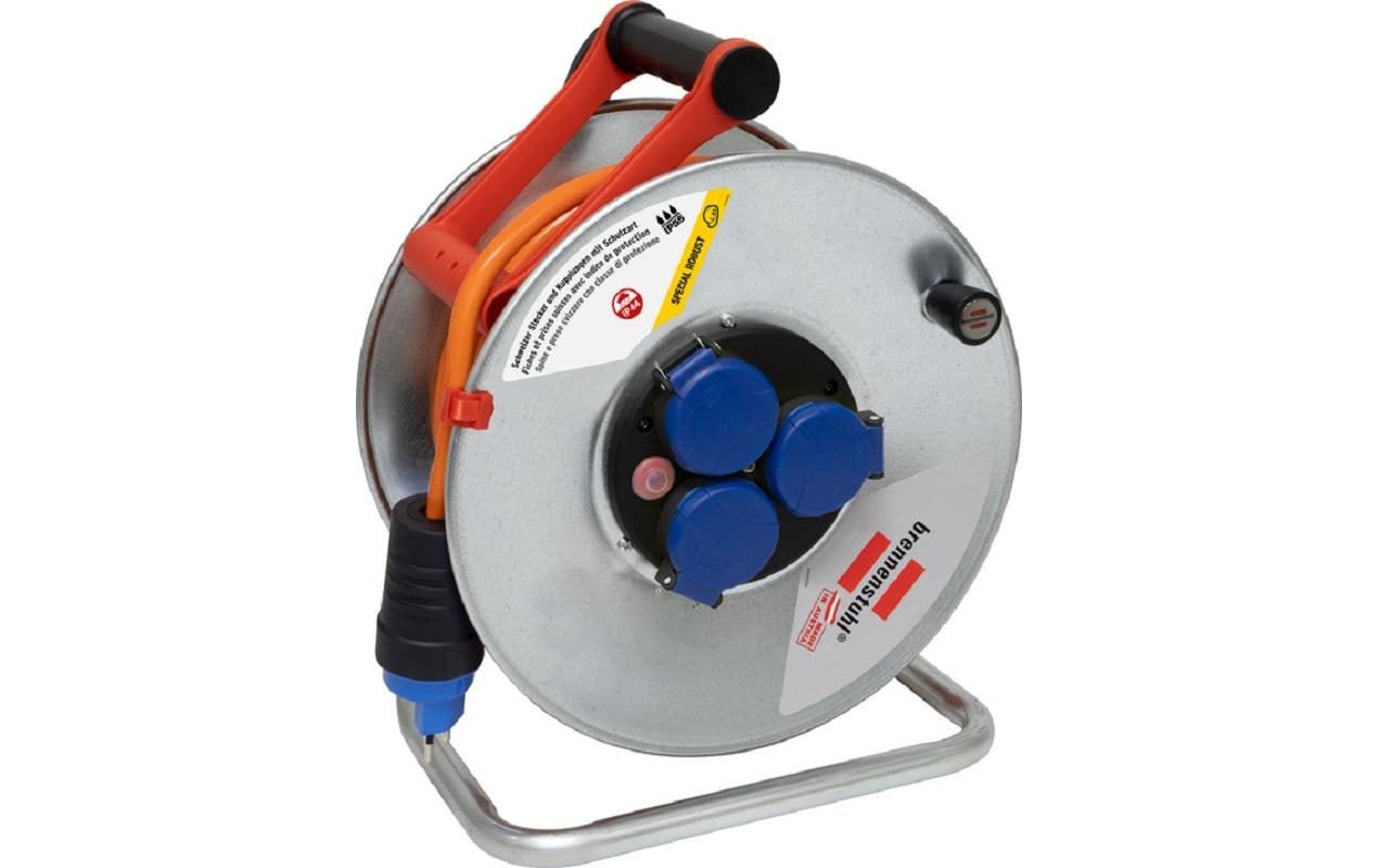 Brennenstuhl Baustellen-Kabelrolle Garant SK 290 25 m 3x T13 – Kabelrolle von Brennenstuhl