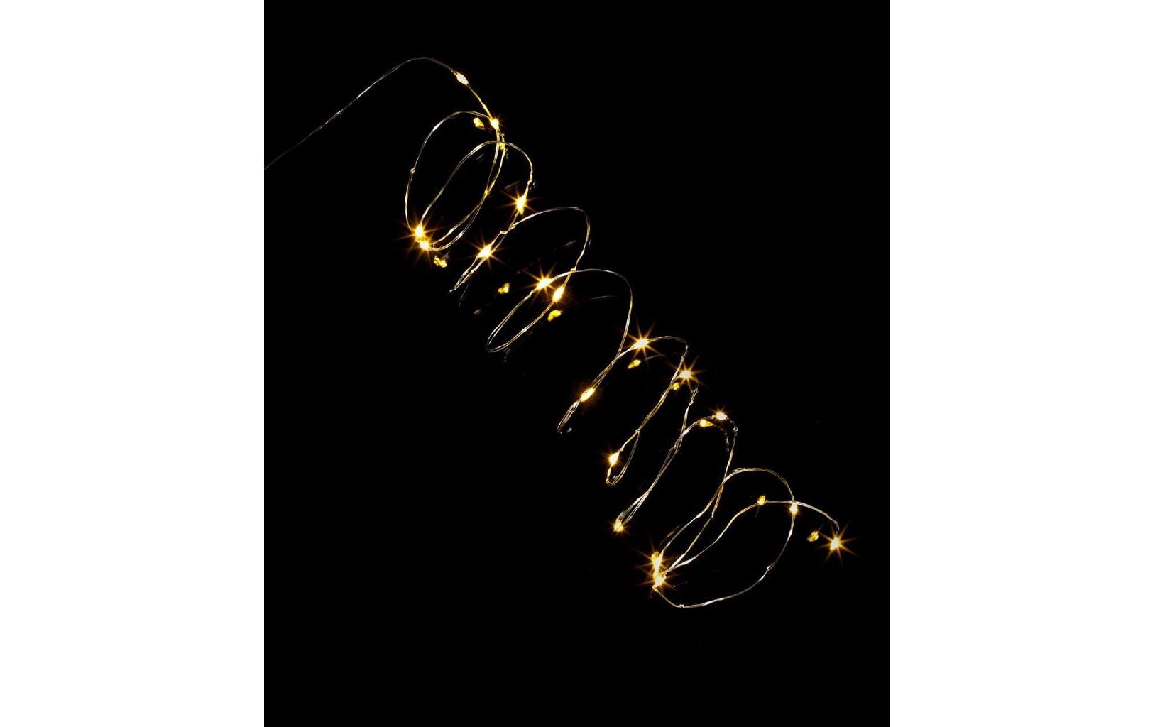 Dameco LED Micro Draht Lichterkette, 190 cm