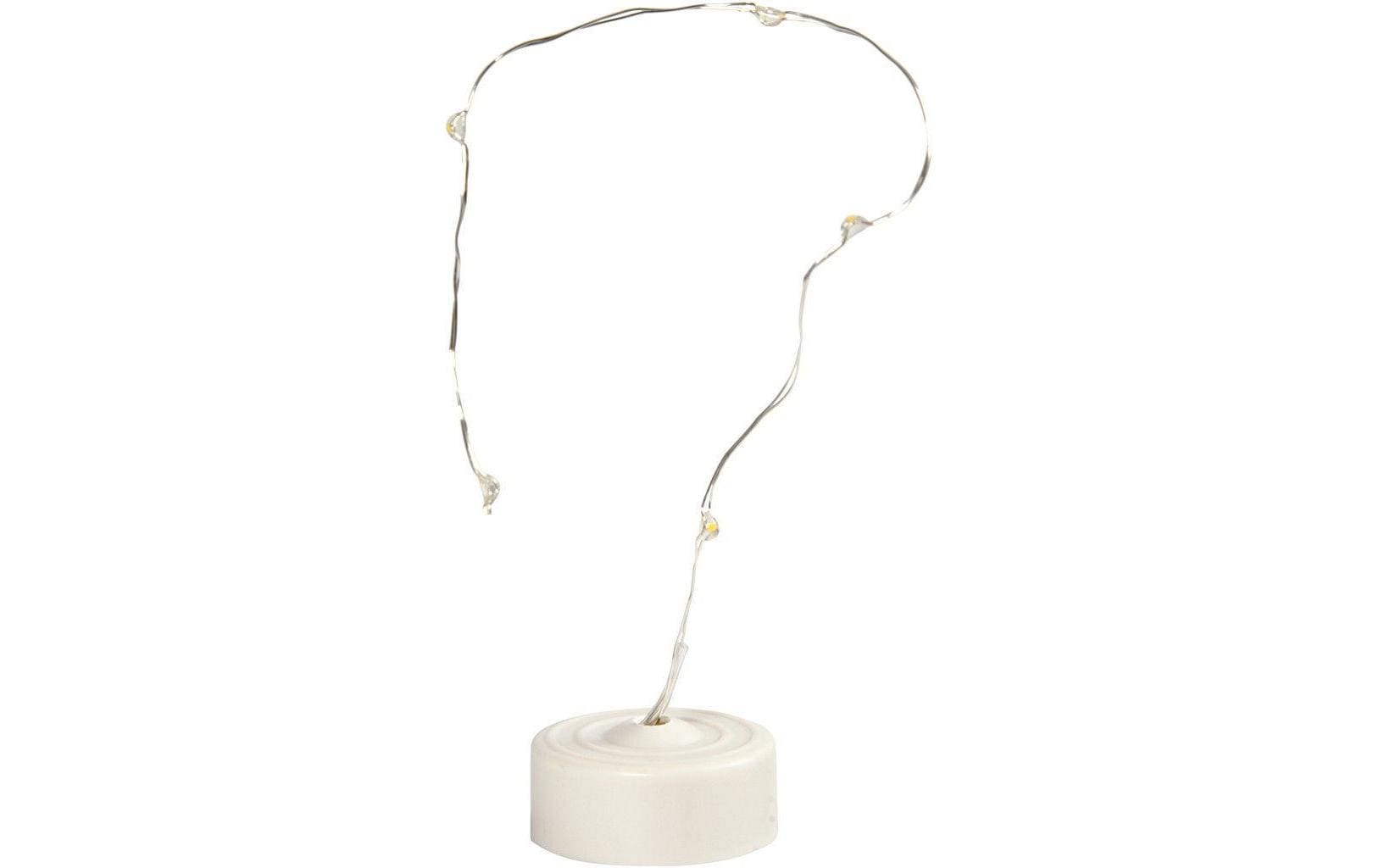 Creativ Company Lichterkette Mini 27 cm, Weiss – Lichterkette batteriebetrieben von Creativ Company