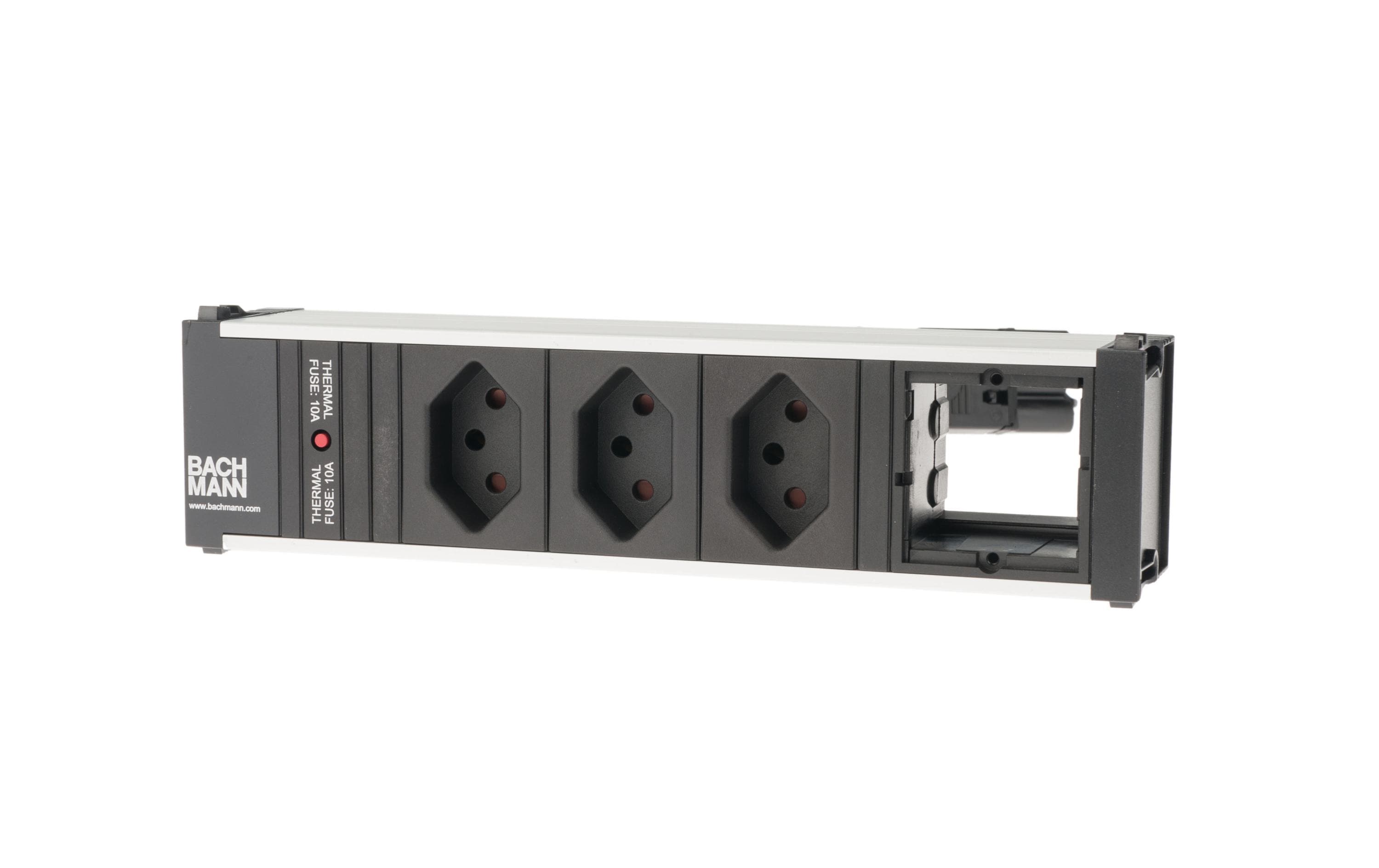 Bachmann Einbausteckerleiste CONI 3x T13, 1x ABD 3x T13 – 1x ABD – Einbausteckdose von Bachmann
