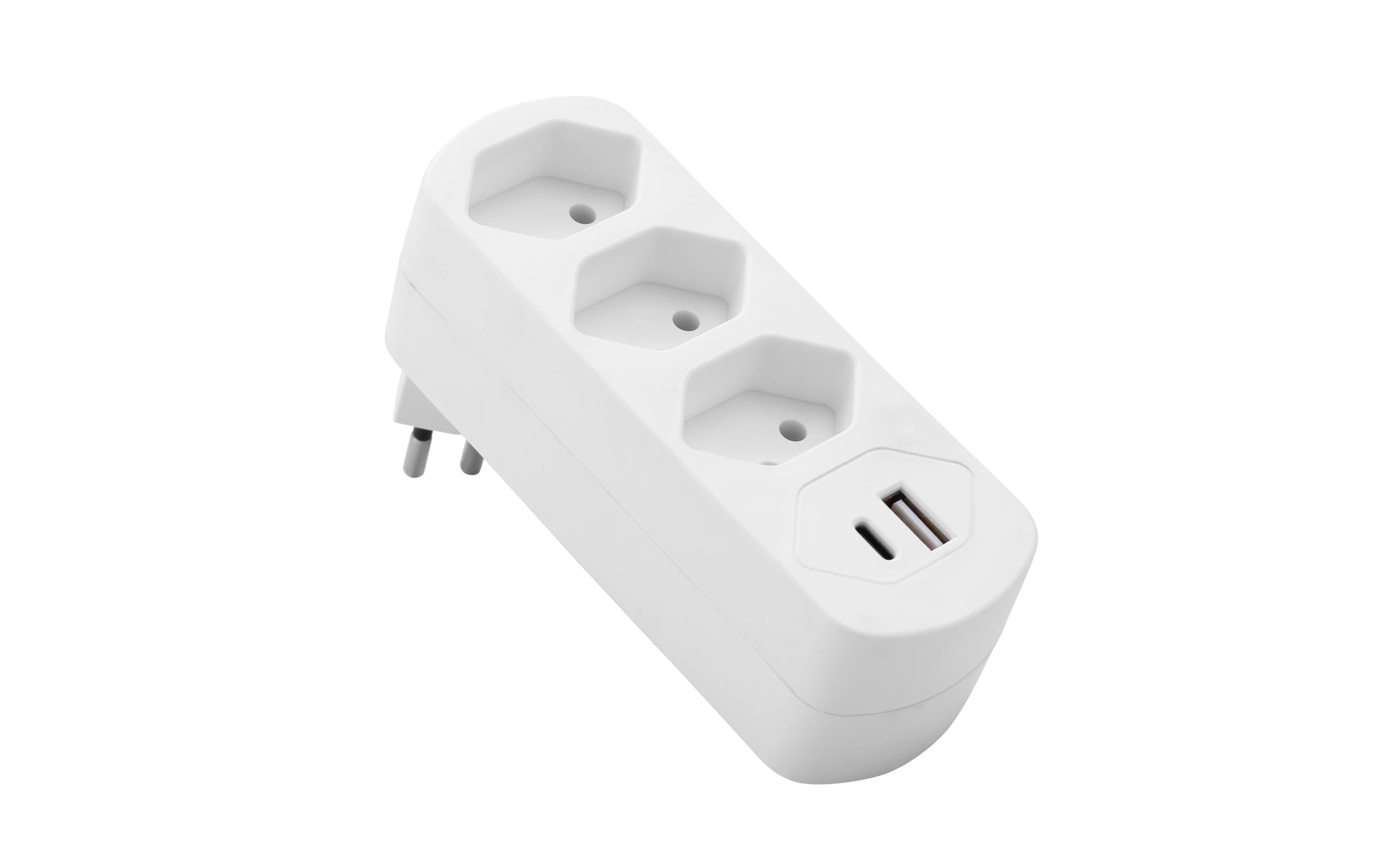 Schönenberger Abzweigstecker MOVE 3xT13 mit USB PD30W – Mehrfachstecker von Schönenberger