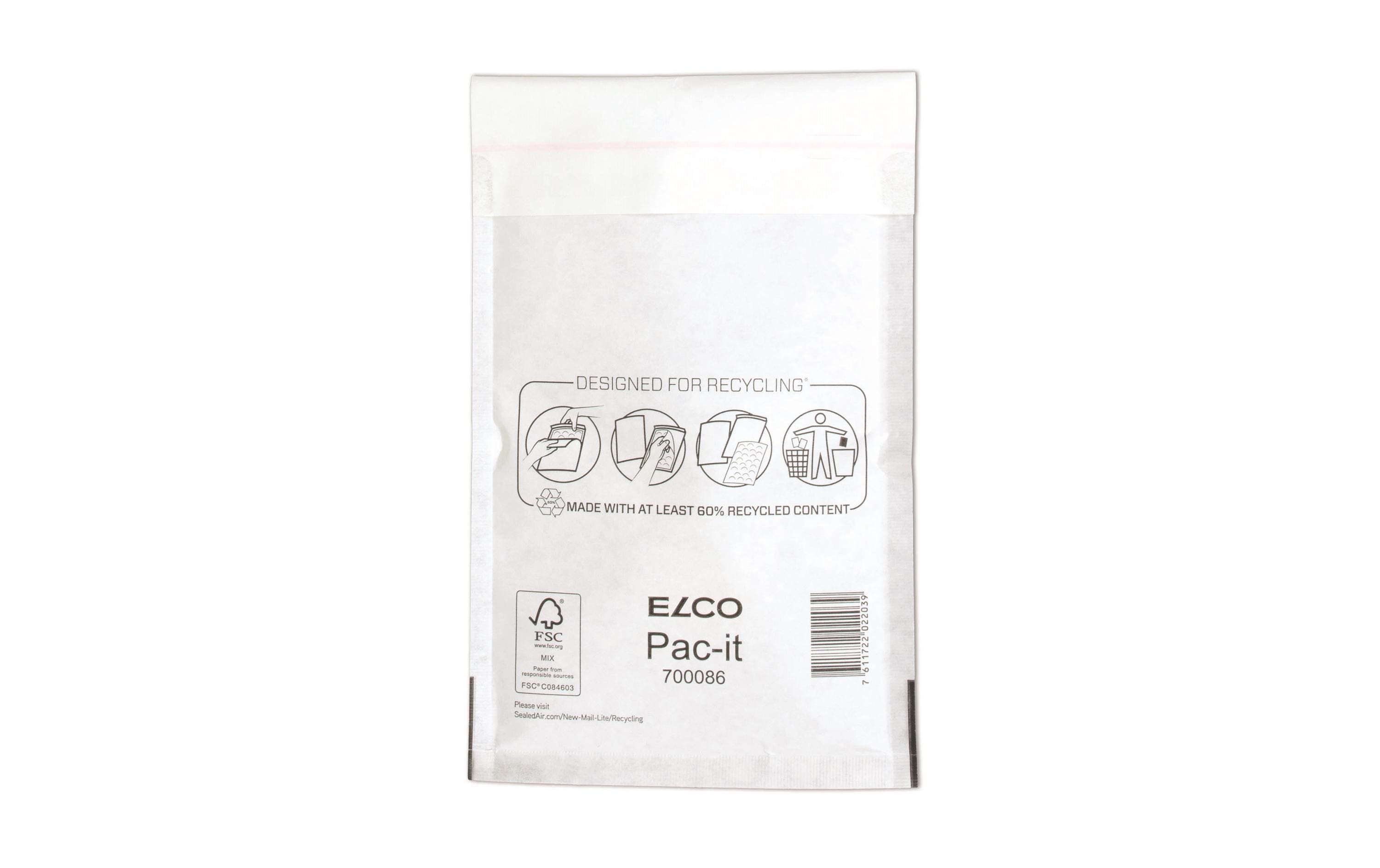 ELCO Luftpolstertasche 14.2 x 22.5 cm Weiss, Pack à 100 Stück – Luftpolstertasche von ELCO
