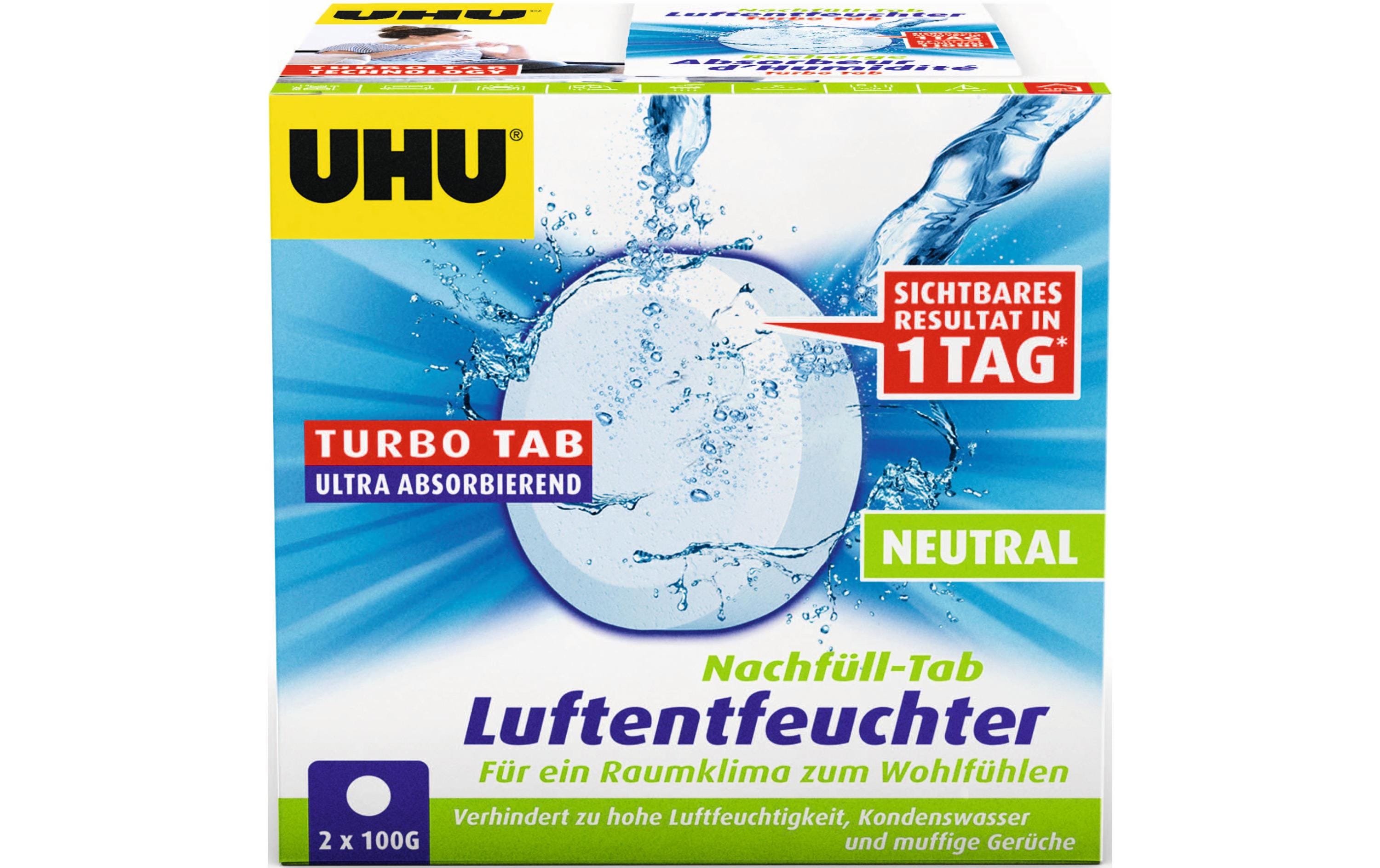 UHU Entfeuchter Airmax Nachfüll-Tab 100 g, 2 Stück