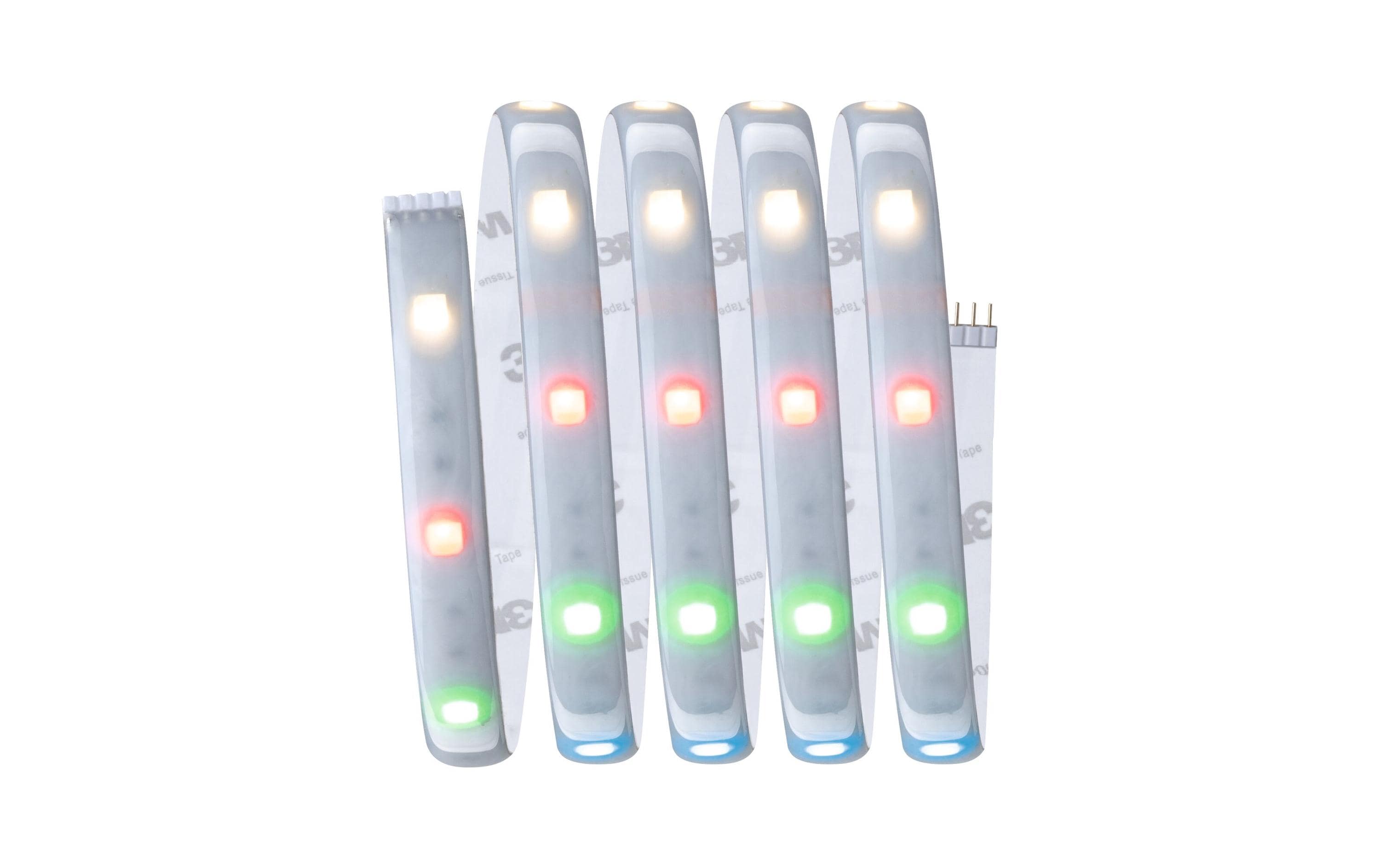 Paulmann LED Stripe MaxLED 250 Basisset, RGBW, 1.5m, ZigBee – Smarter LED-Streifen RGBW mit Netzteil von Paulmann