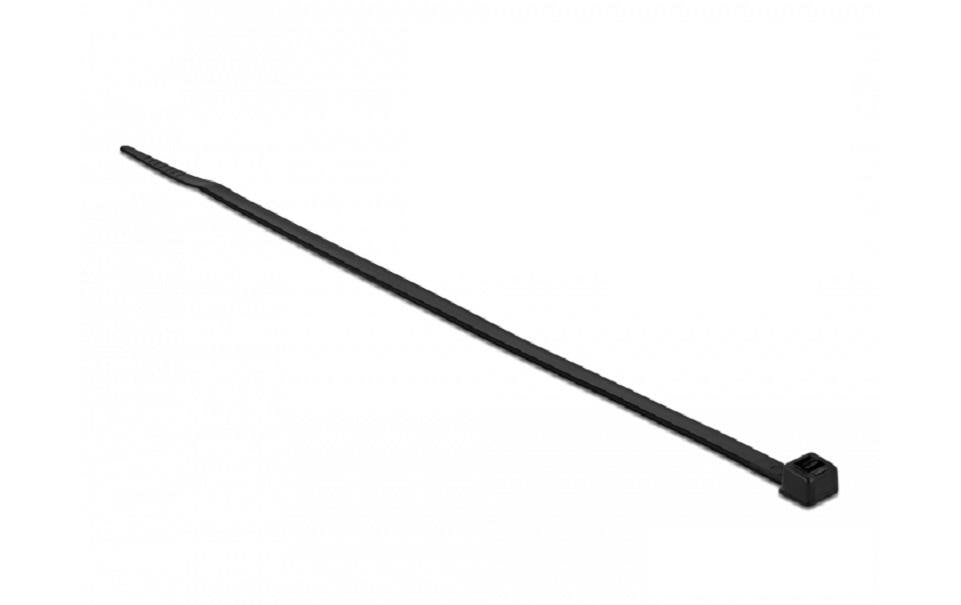 Delock Kabelbinder Schwarz 300 mm x 4.8 mm, 100 Stück – Kabelbinder von Delock
