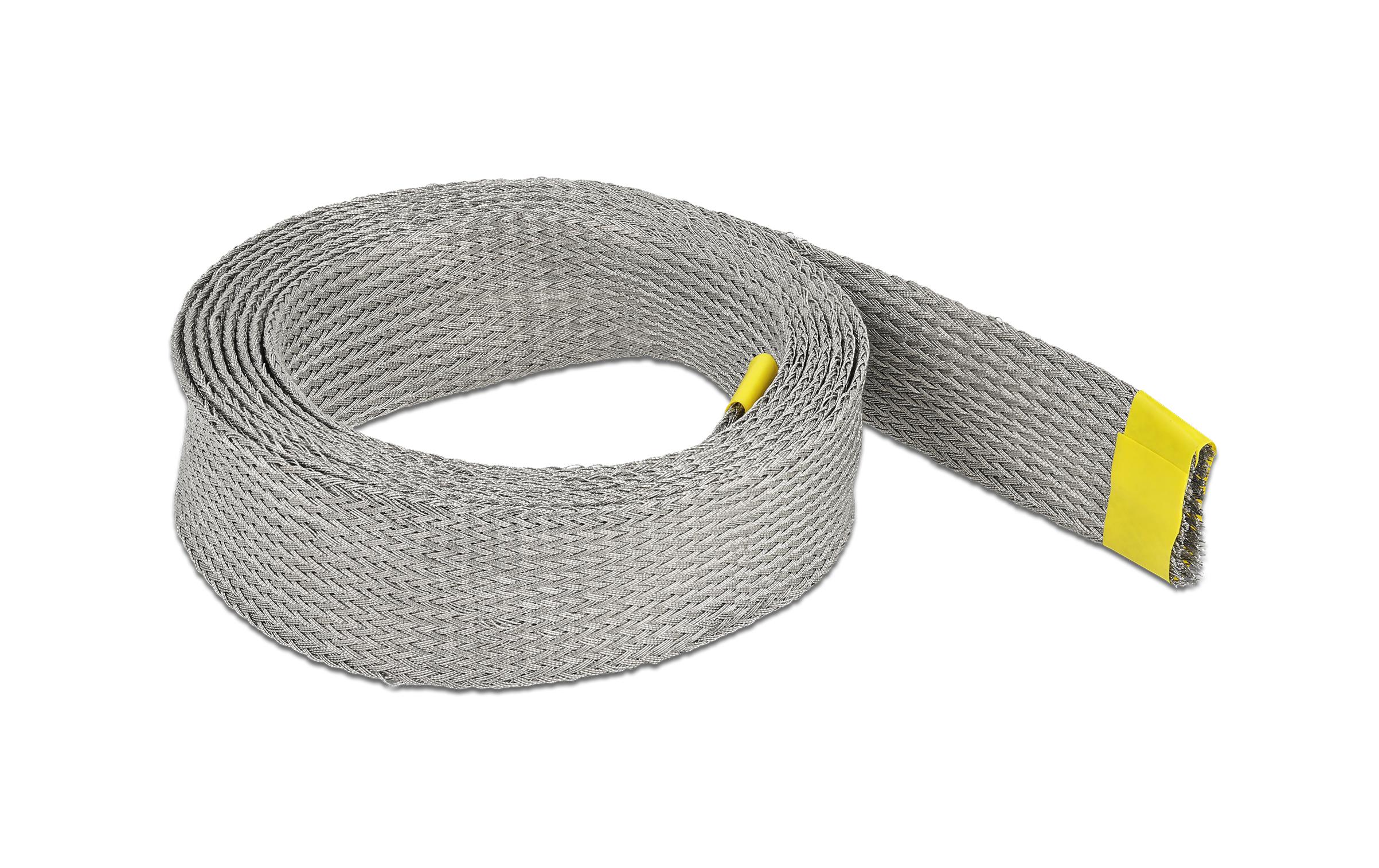 Delock Kabelschlauch zur EMV Abschirmung 2 m x 25 mm Grau – Kabelschlauch von Delock