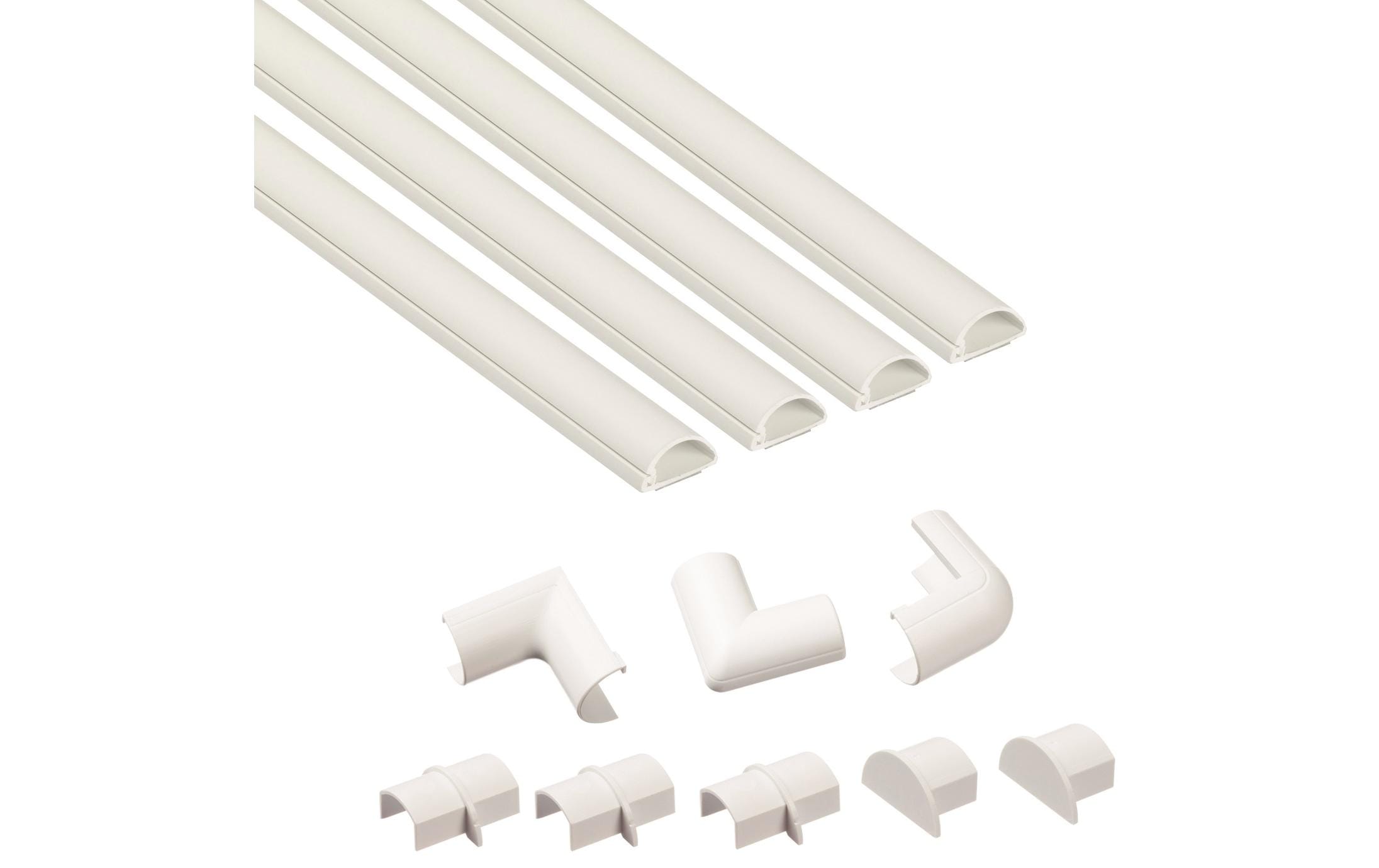 STEFFEN Kabelkanal D-Line 20 x 10 mm, 1 m, Weiss – Kabelkanal von STEFFEN