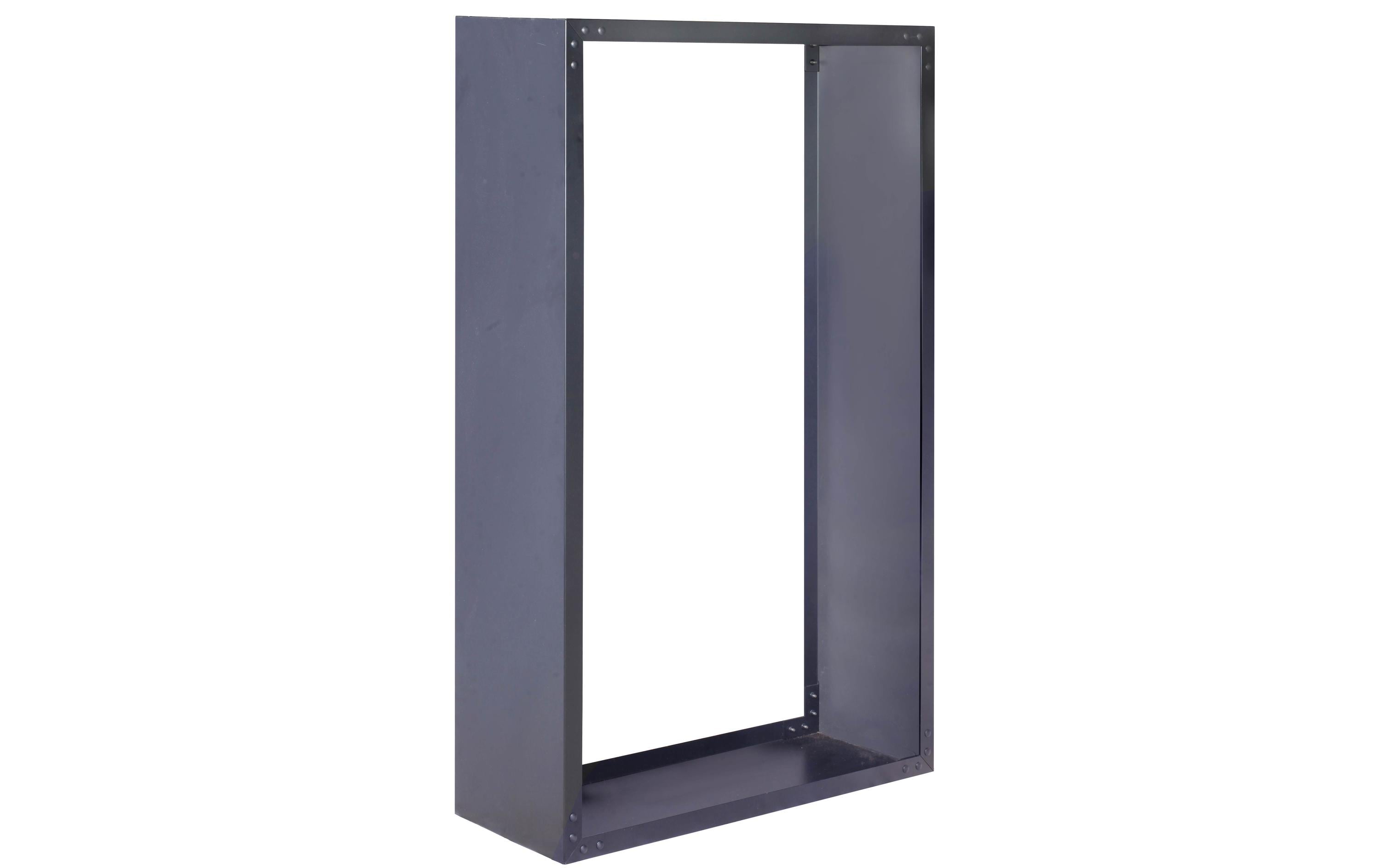 Innovesta Holzregal Metall, 94 x 35 x 149 cm, Schwarz