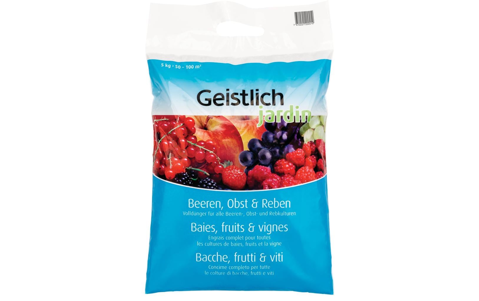 Hauert Geistlich Beeren-, Obst- und Rebendünger 5 kg