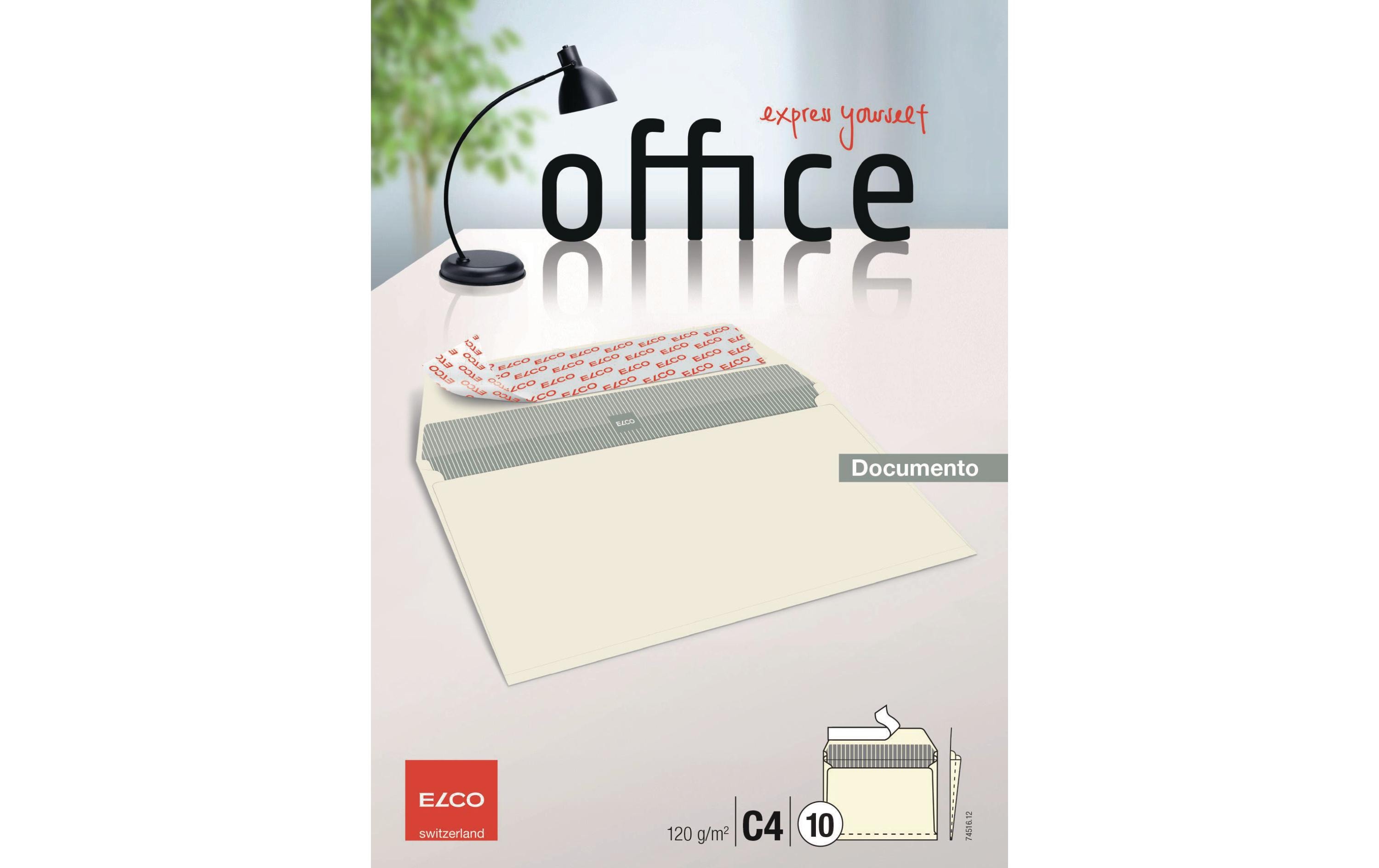 ELCO Couvert Office Documento C4 ohne Fenster, 10 Stück – Couvert von ELCO