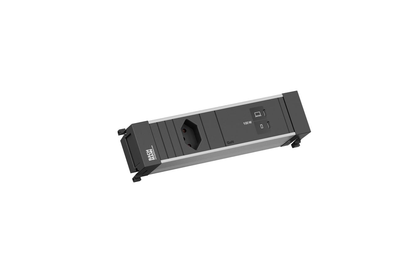 Bachmann Einbausteckerleiste POWER FRAME S 1xT13 1xUSB C/C 100W 0.2m – Einbausteckdose von Bachmann